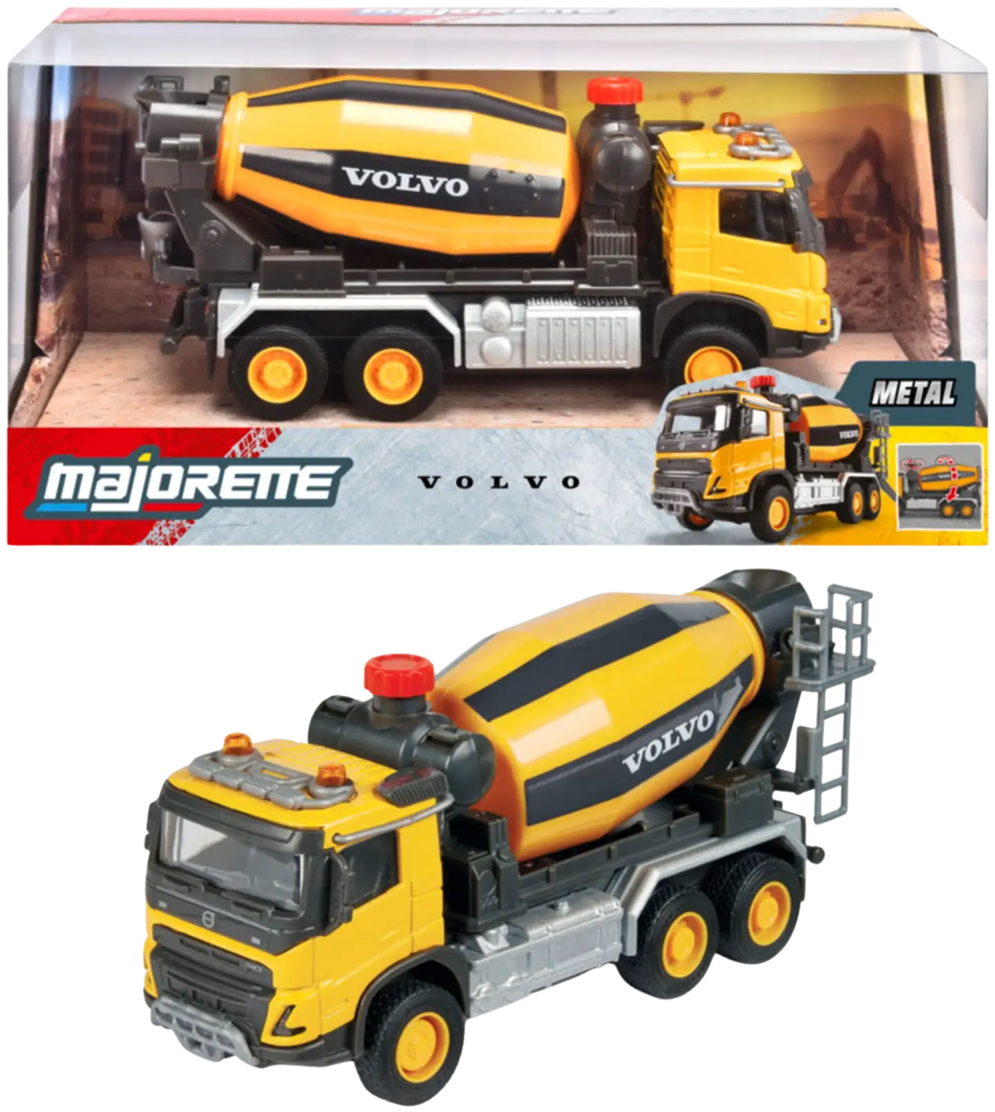 Majorette Volvo FMX Betoniauto, 1:45, 19 cm - 1