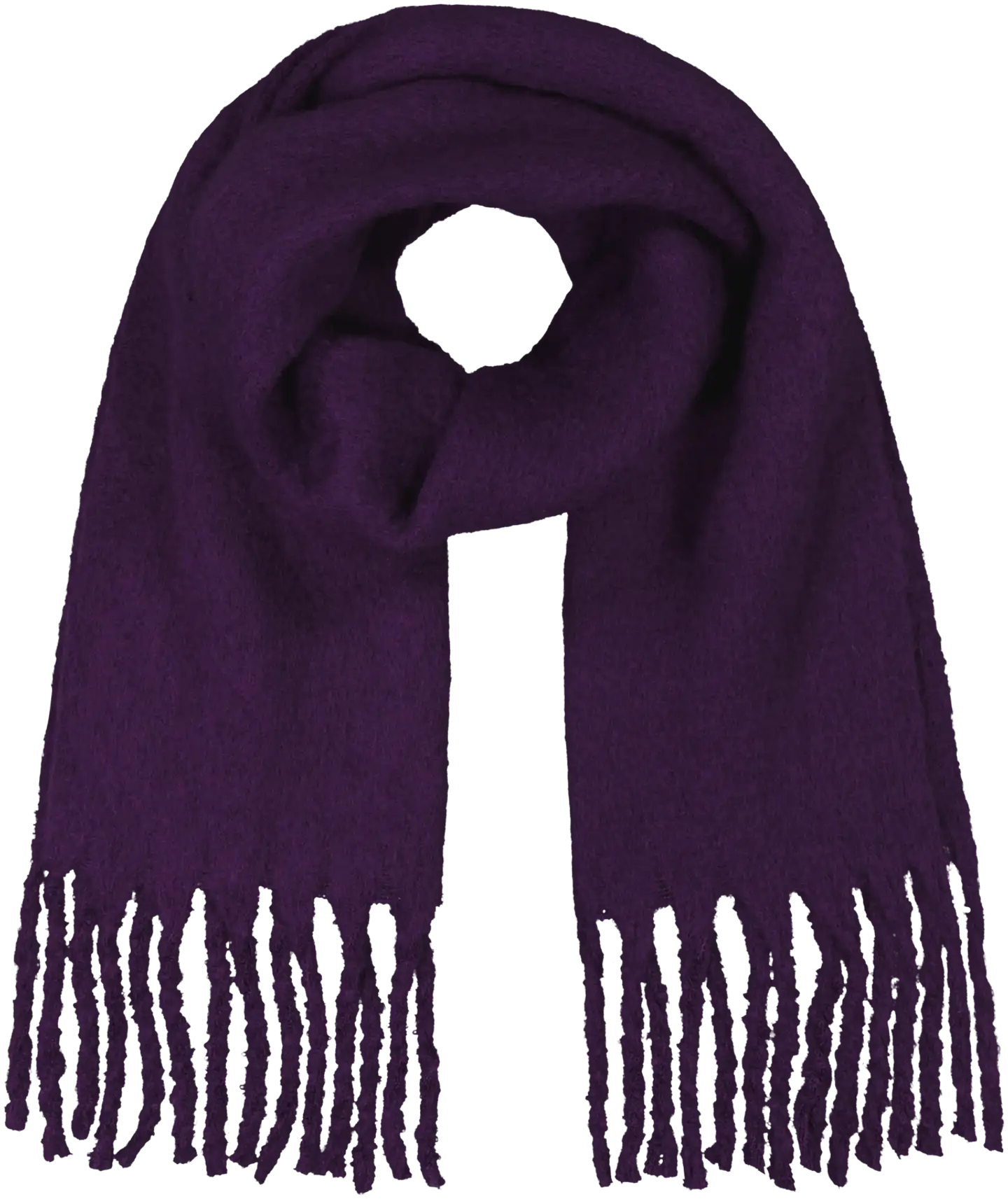 WKLY. naisten pörröinen kaulahuivi 219W382555 - Purple - 1