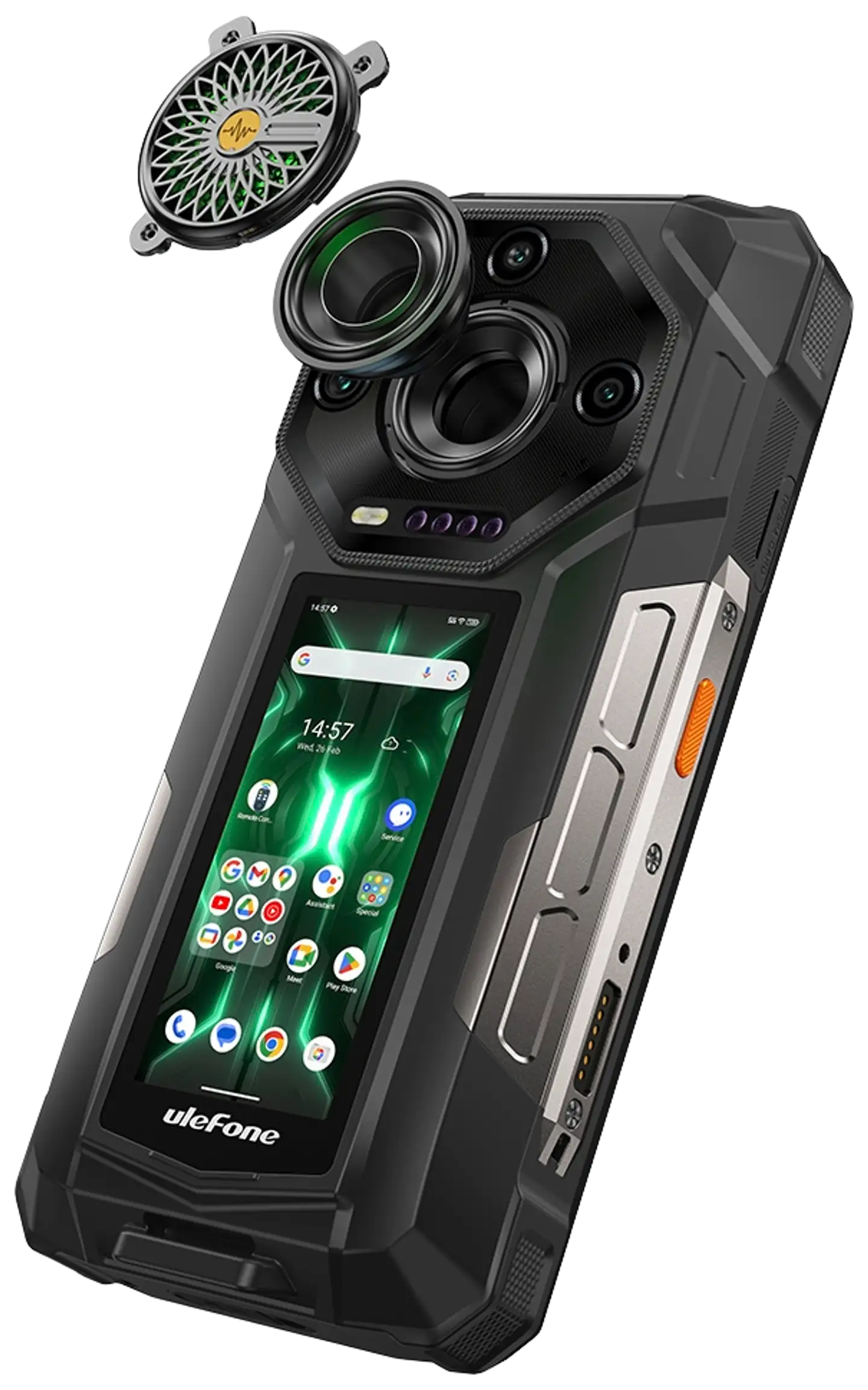 Ulefone Rugged-älypuhelin Armor 33 Pro 4G 512 GB musta - 4