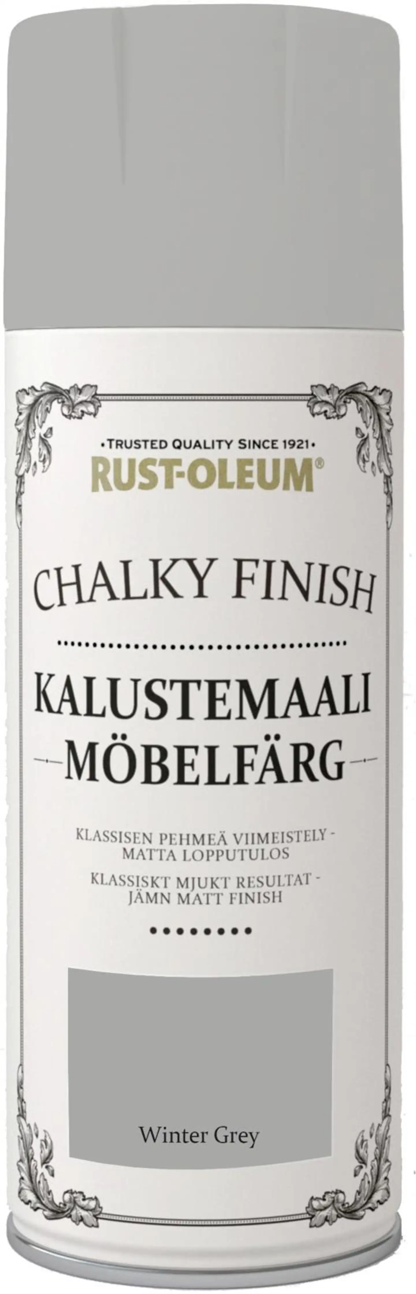 Rust-Oleum Chalky Finish 400ml kalustemaali spray harmaa - 1