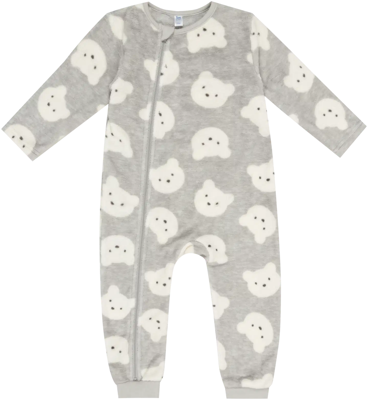 TEX BASIC vauvojen fleecehaalari Nalle I286558 - GREY CHINE LIGHT - 1