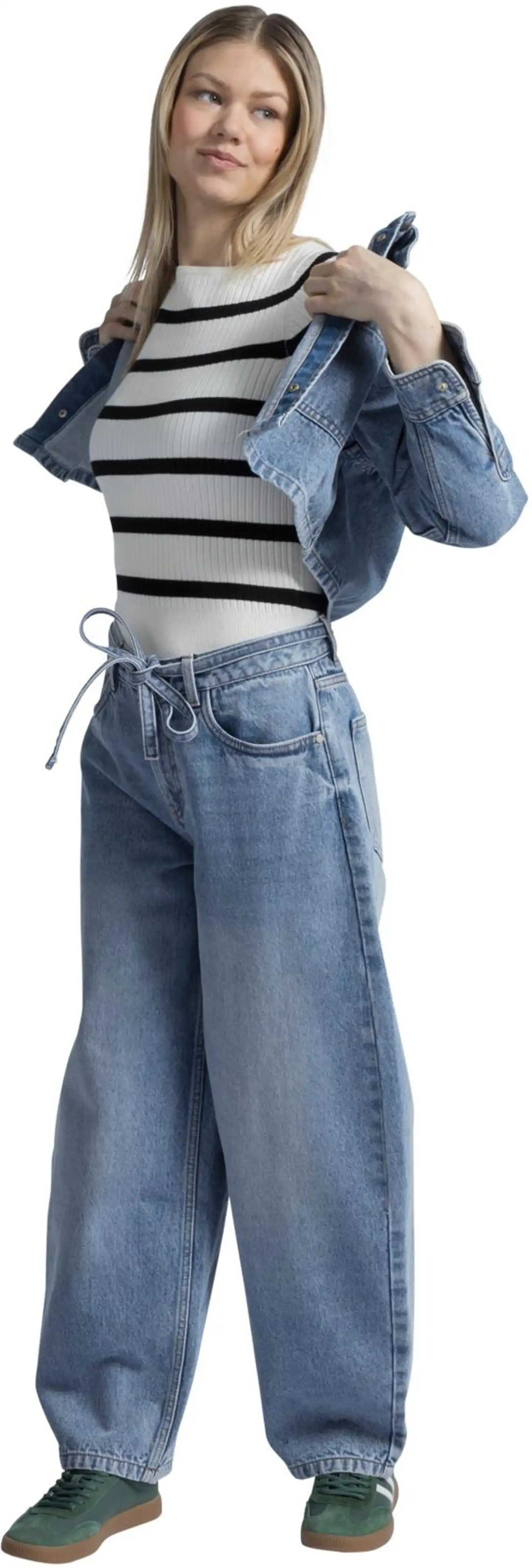 WKLY. naisten farkut balloon shape CYCLO® 222W280350 - Denim blue - 9