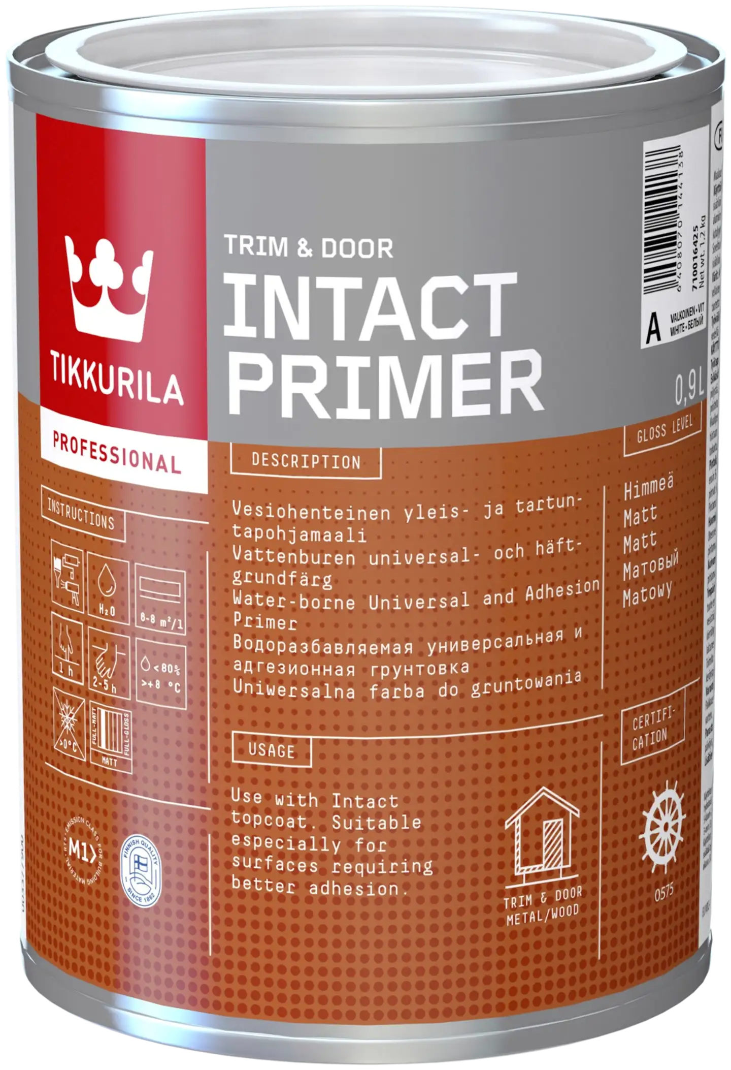 Tikkurila tartuntapohjamaali Intact Primer 0,9L A