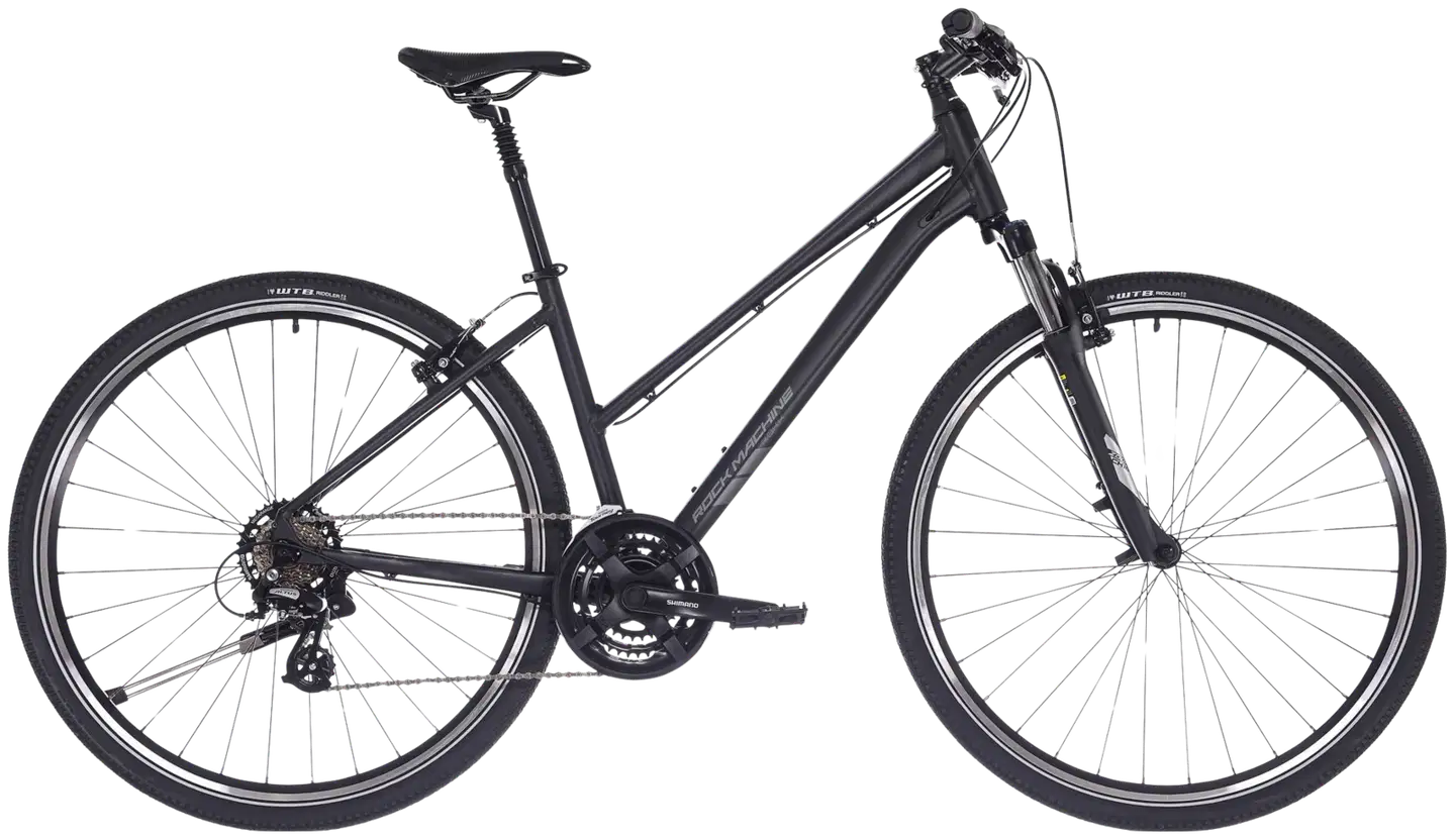 Rock Machine Rokk 30 Easy Entry 28” Hybridipyörä 21 vaihdetta runko M musta