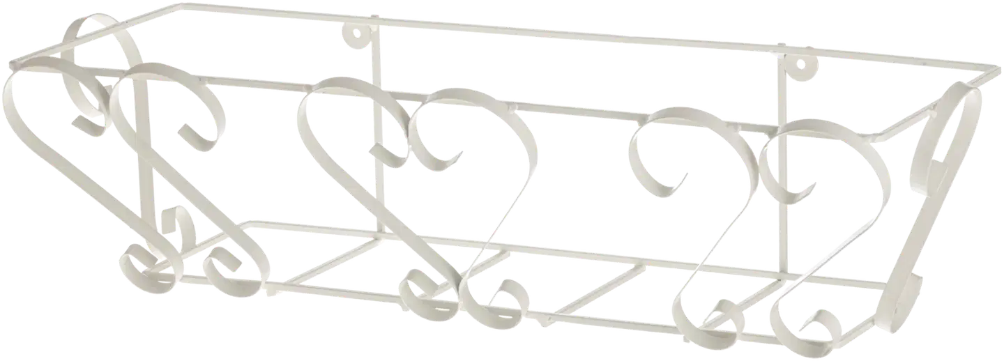 4Living Parvekelaatikon teline valkoinen