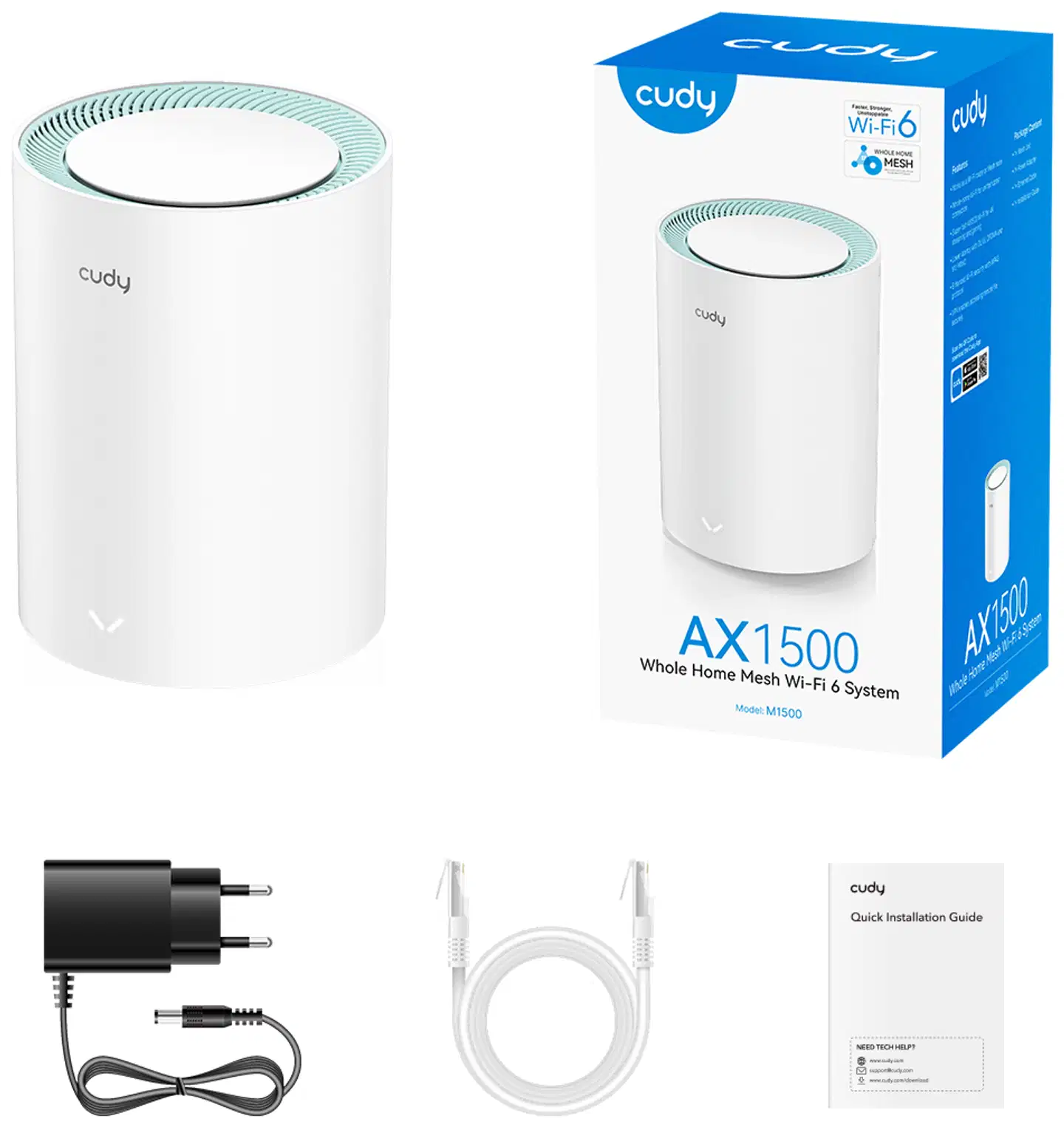 Cudy Mesh-järjestelmä M1500(1-Pack) - 3