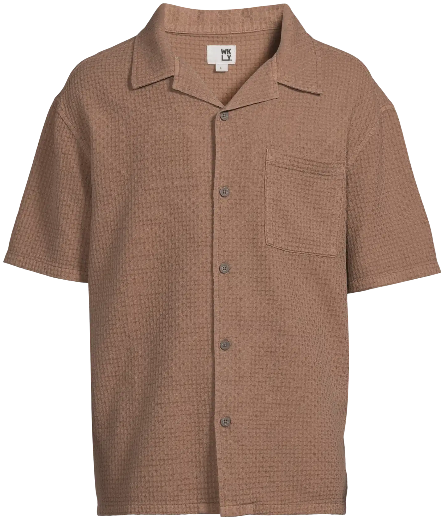 WKLY. miesten lyhythihainen paita 194W152605 - Brown - 2