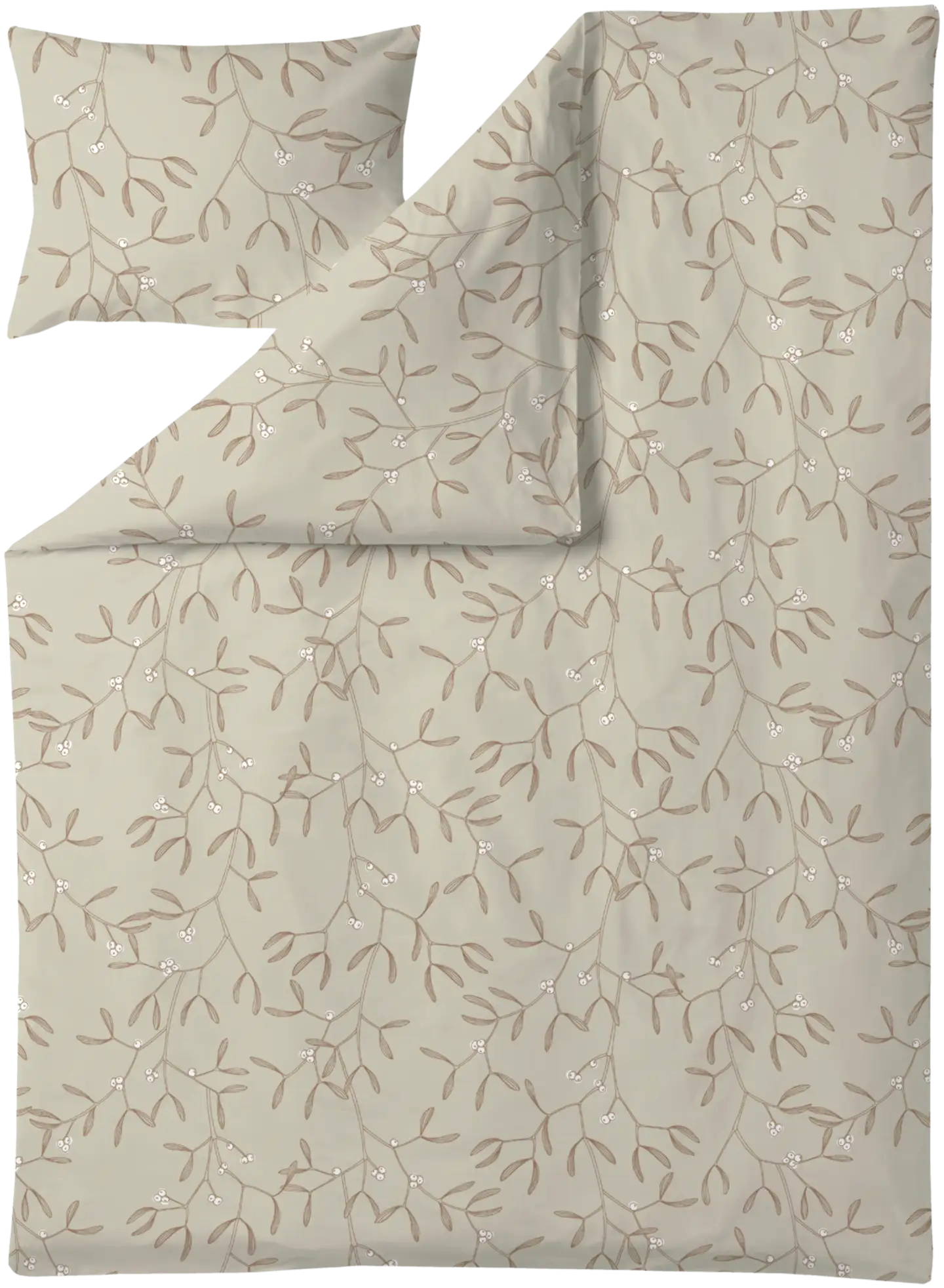 Finlayson satiinin pussilakanasetti Misteli 150X210+50X60 vaalenaruskea - 1