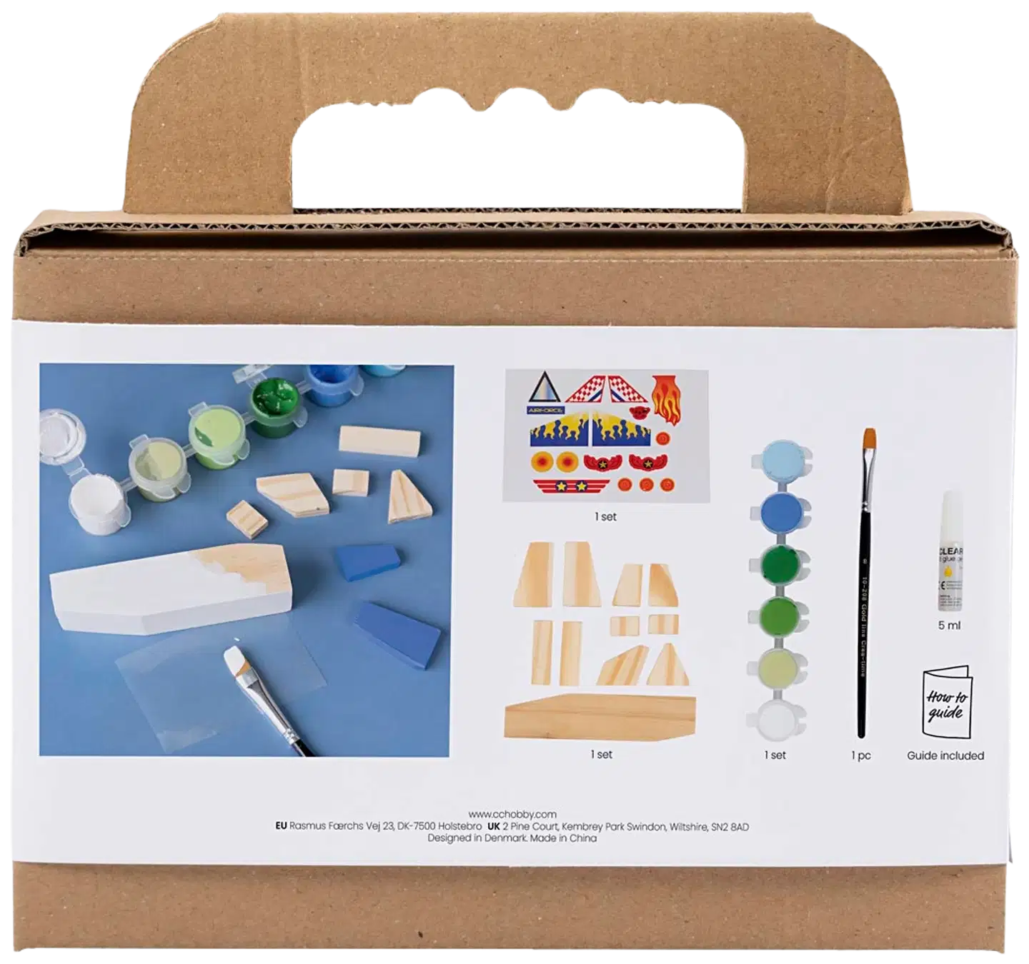 Creativ Company askartelusetti mini maalaus, lentokone - 2