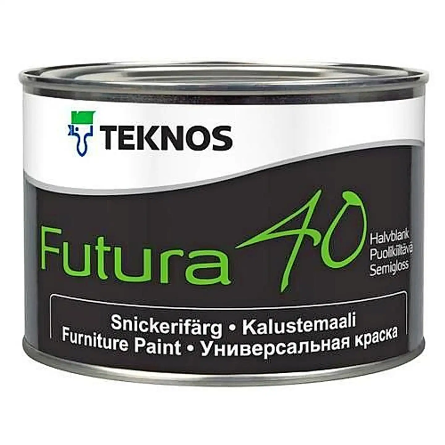 Teknos kalustemaali Futura 40 0,45 l PM1 valkoinen sävytettävissä puolikiiltävä