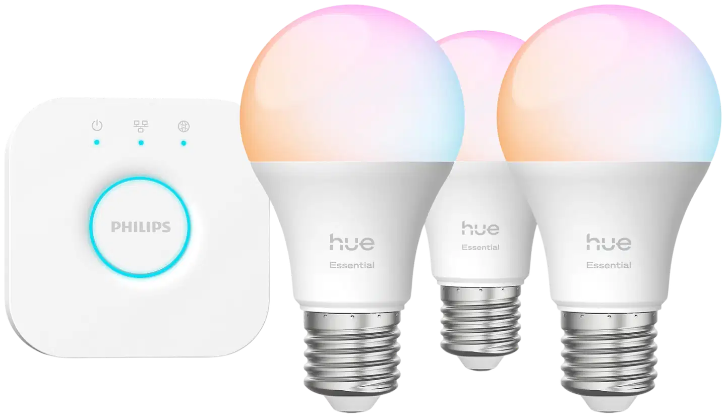 Philips Hue Essential aloituspakkaus WCA 3W E27 2200-6500K 806LM 3 kappaletta - 1