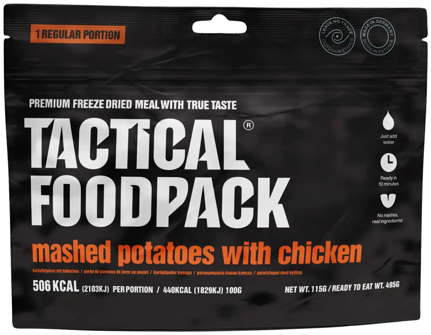 Tactical Foodpack perunamuusia kanan kanssa - 1