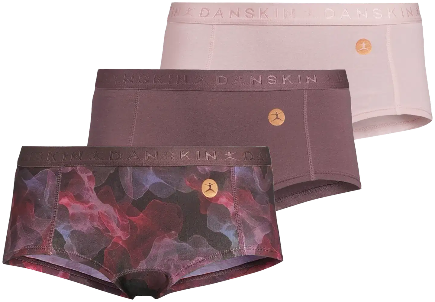 Danskin naisten hipsterit 210D332664 3-pack - Multicolor - 1