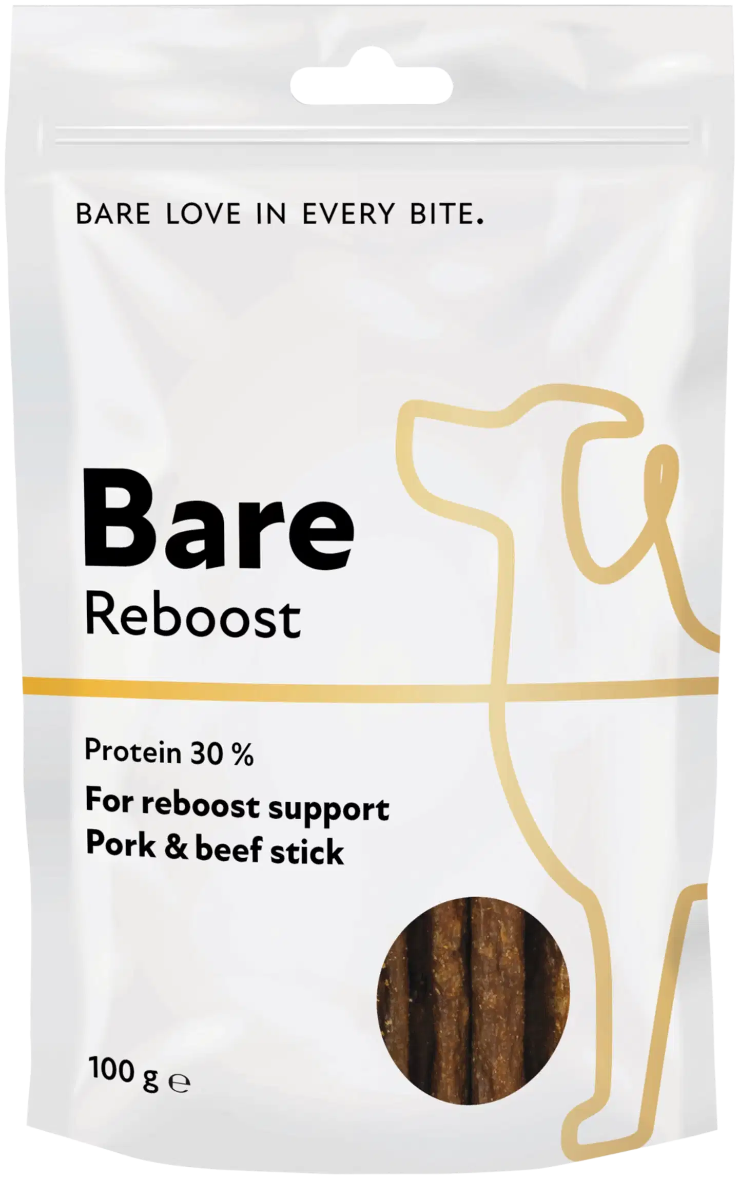 Bare Reboost Porsas & härkä makupalatikku 100 g