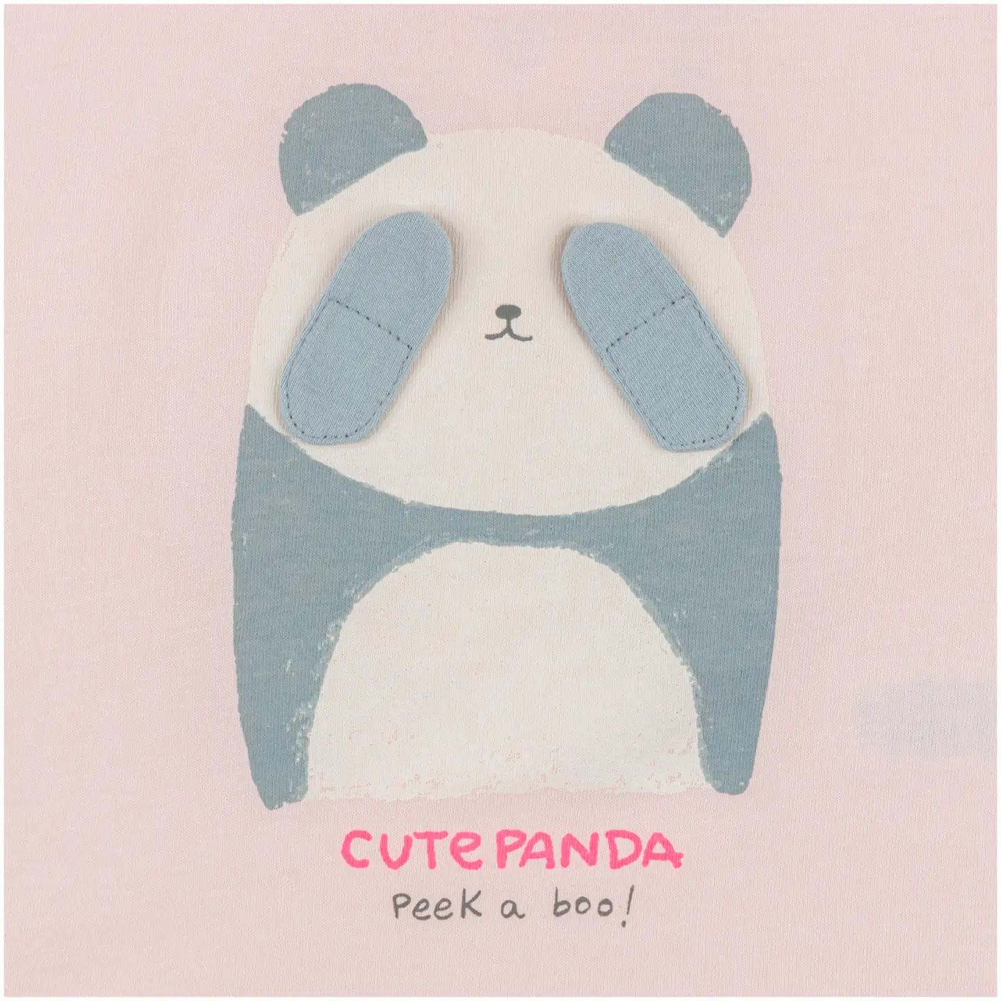 Tex Baby vauvojen trikoopusero Panda kurkistaa I990311 - PINK LIGHT 2 - 3