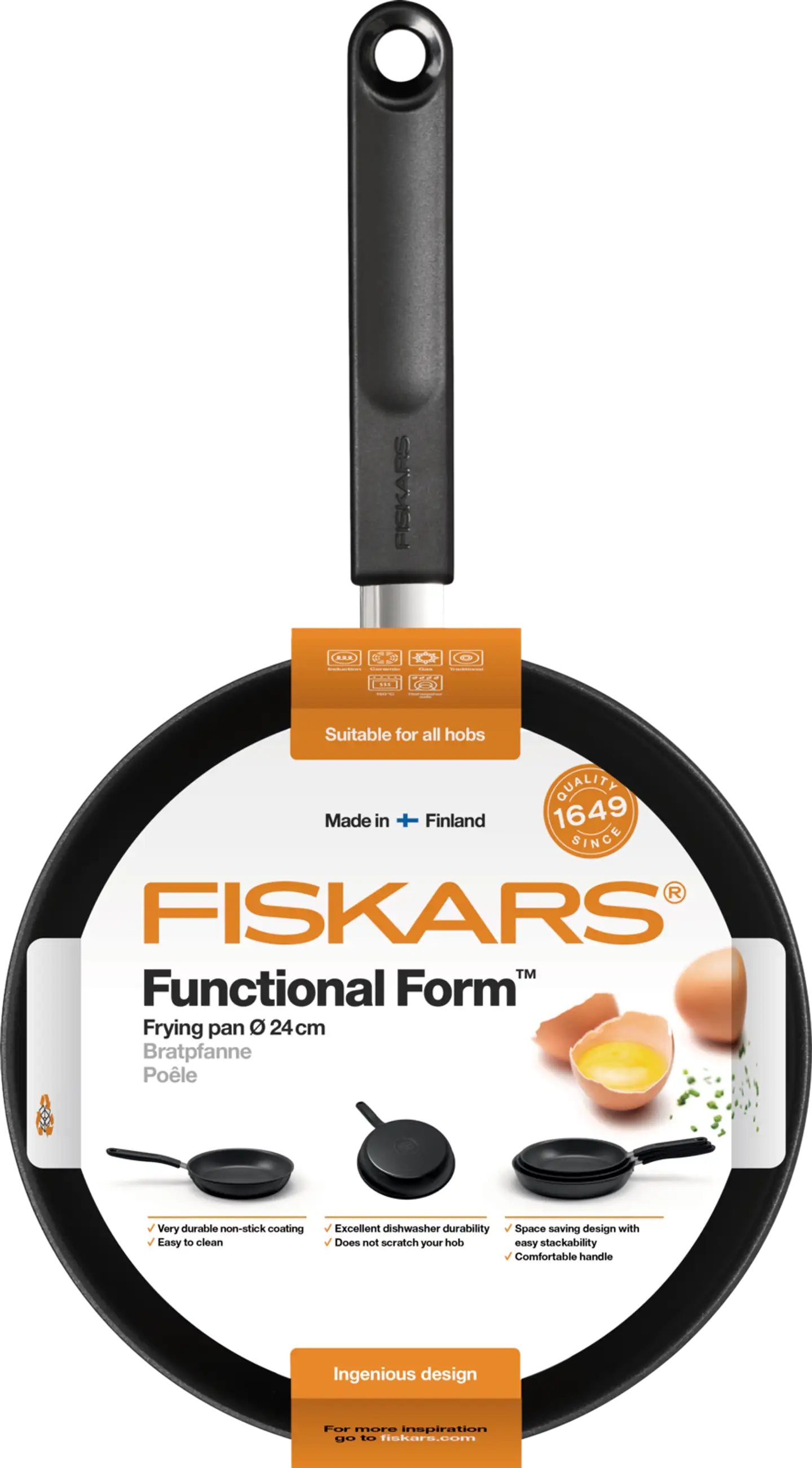 Fiskars Functional Form paistinpannu 24cm - 2