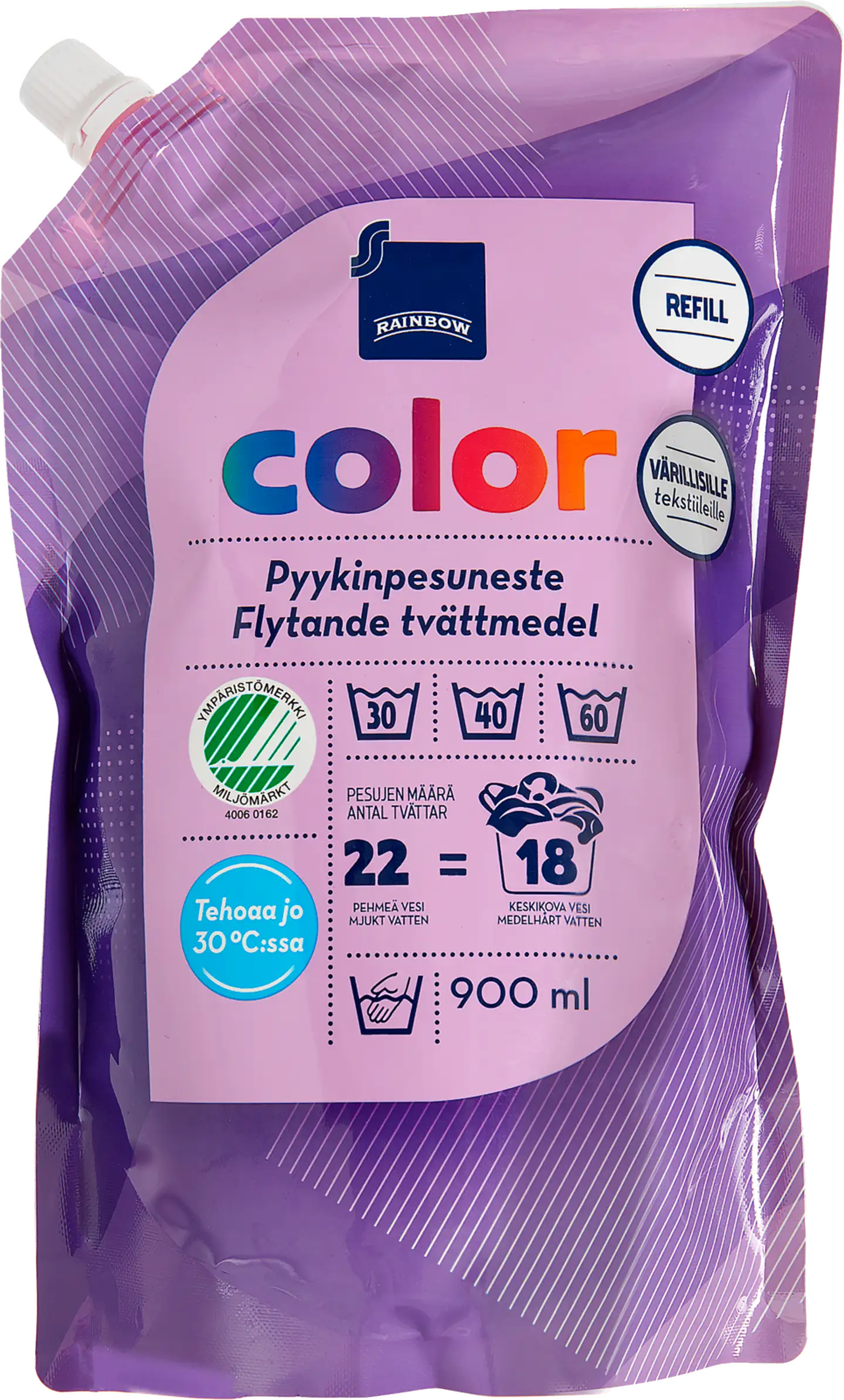 Rainbow Color pyykinpesuneste värillisille tekstiileille 900ml