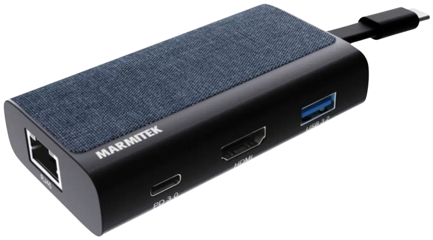 Marmitek USB-C-keskitin Connect Hub 4 -adapteri - 3