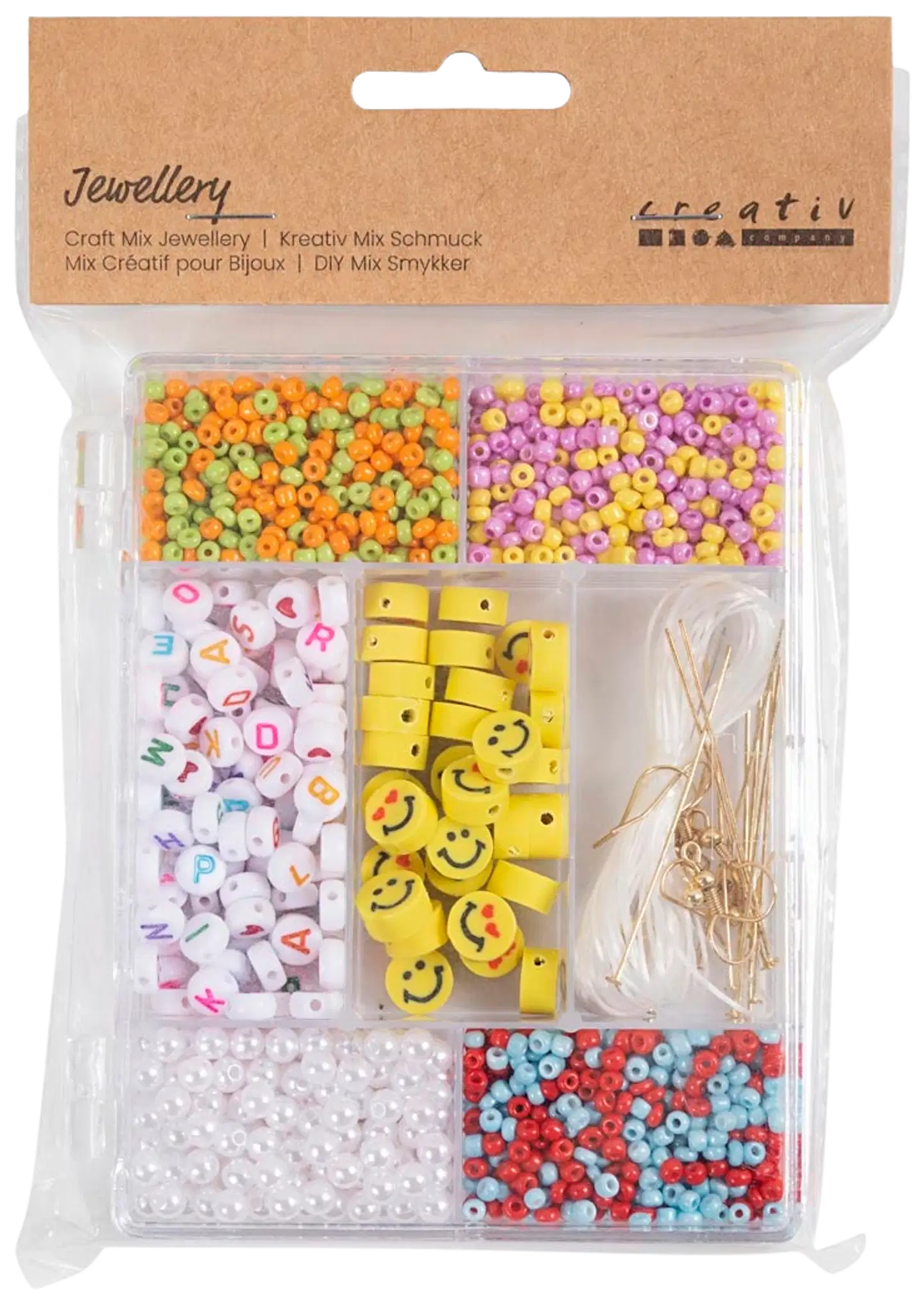 Creativ Company askartelupaketti korut, sateenkaarisetti - 2