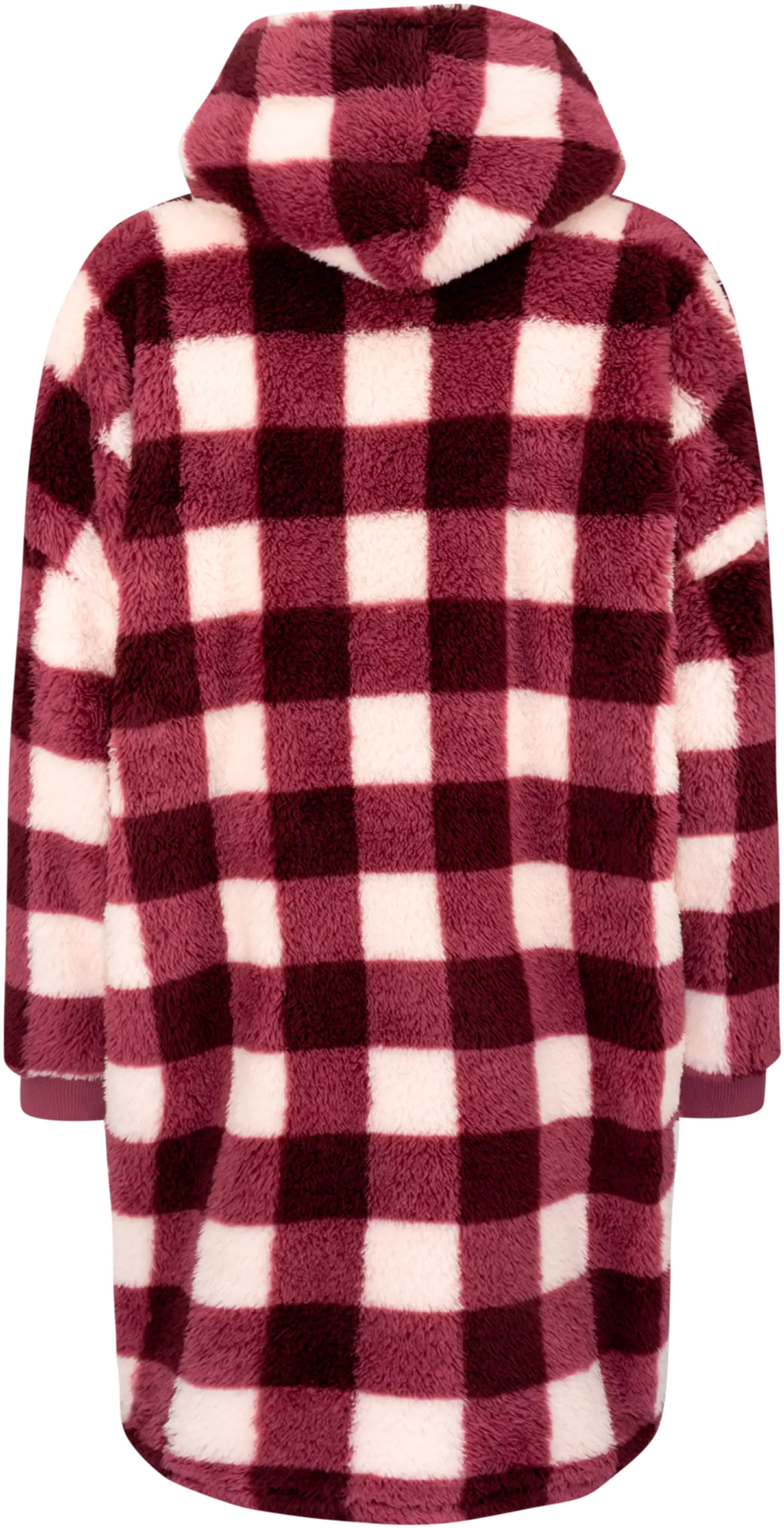 TEX naisten fleecehuppari oversize I973884 - burgundi - 3