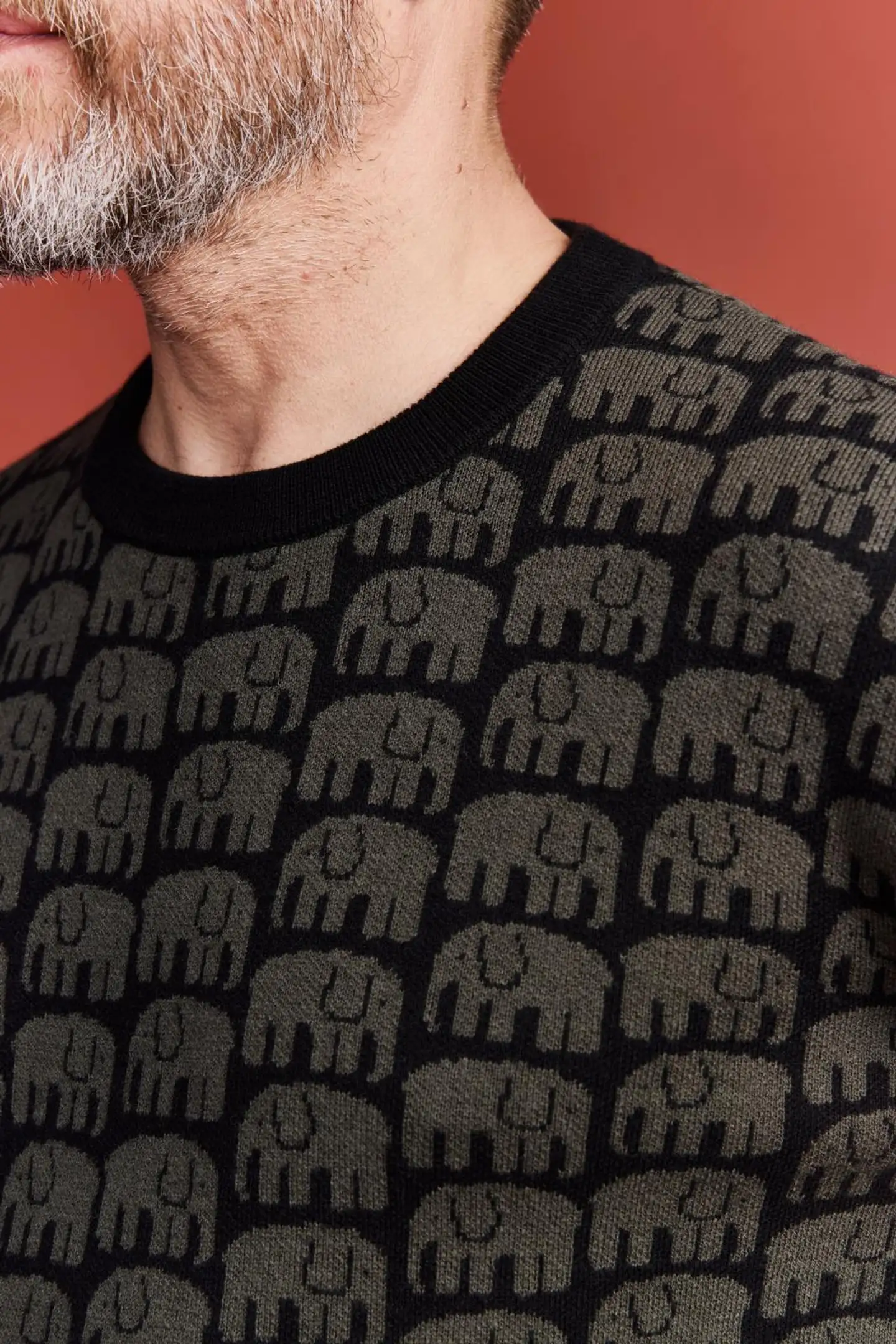 Finlayson miesten neulepusero Elefantti - Green - 6