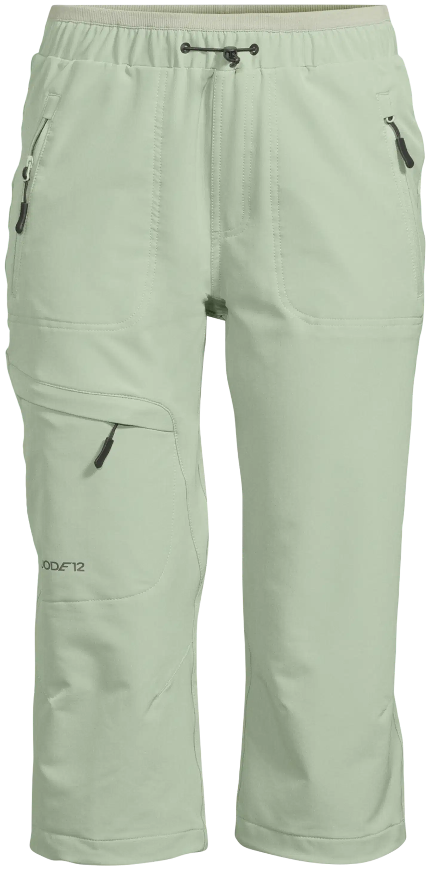 Luode12 naisten retkeilycaprit loose-fit 223L182669 - reseda - 2
