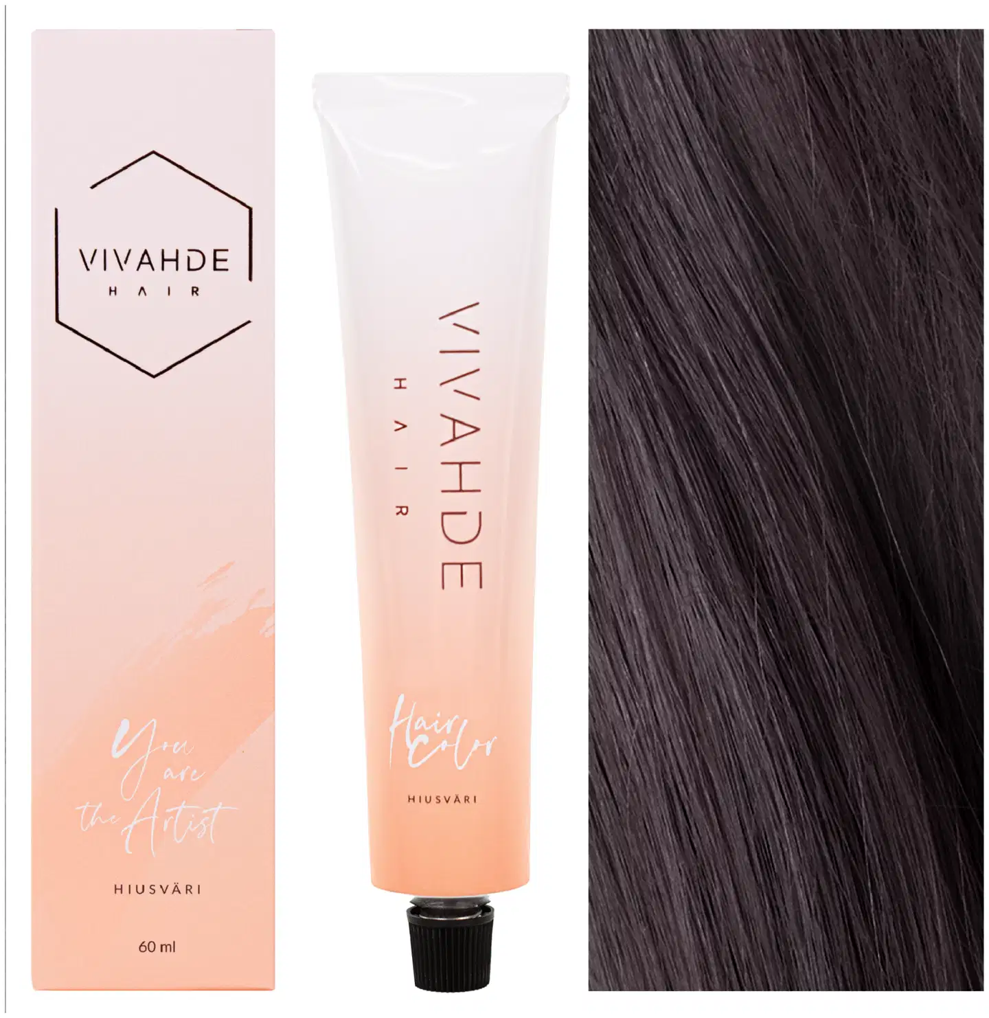 Vivahde hiusväri 7 AV Tuhka Violetti 60 ml - 1