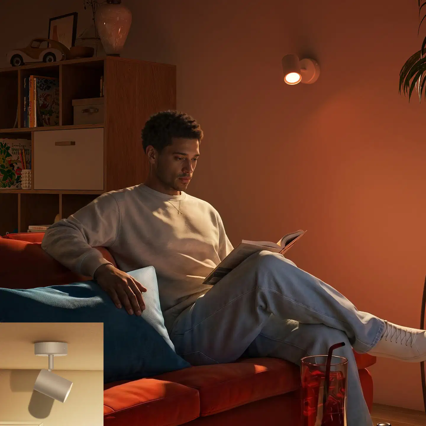 Philips Smart Lighting BOS kohdevalaisin GU10 5W RGB + säädettävä valkoinen kaukosäätimellä - 5