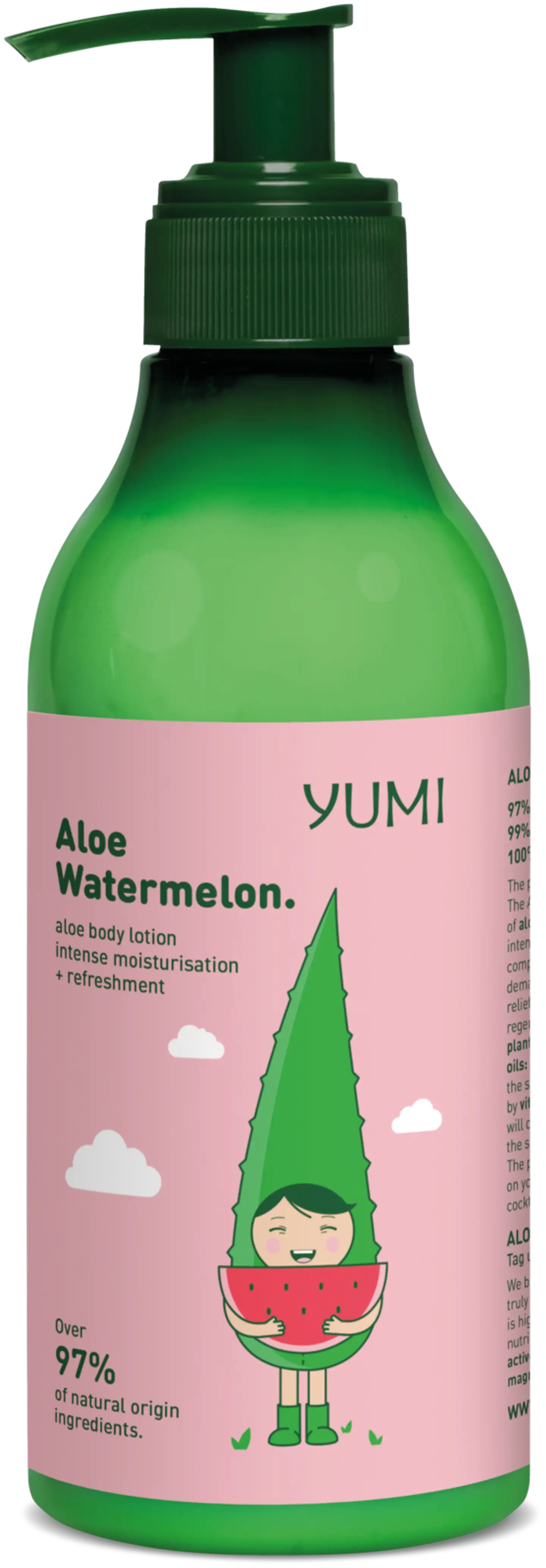 Yumi vartalovoide aloe & vesimeloni 300 ml