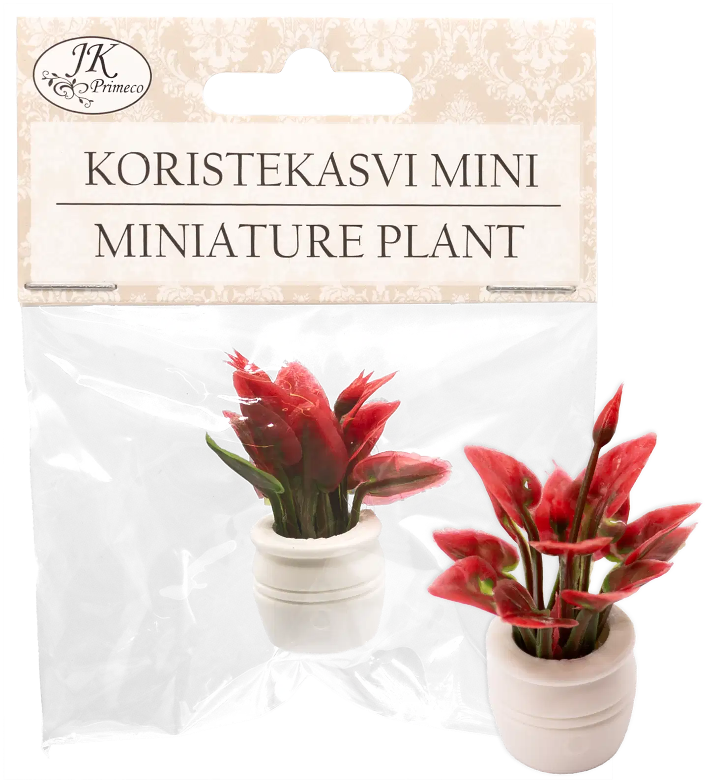 J.K. Primeco Koristekasvi mini punainen - 1