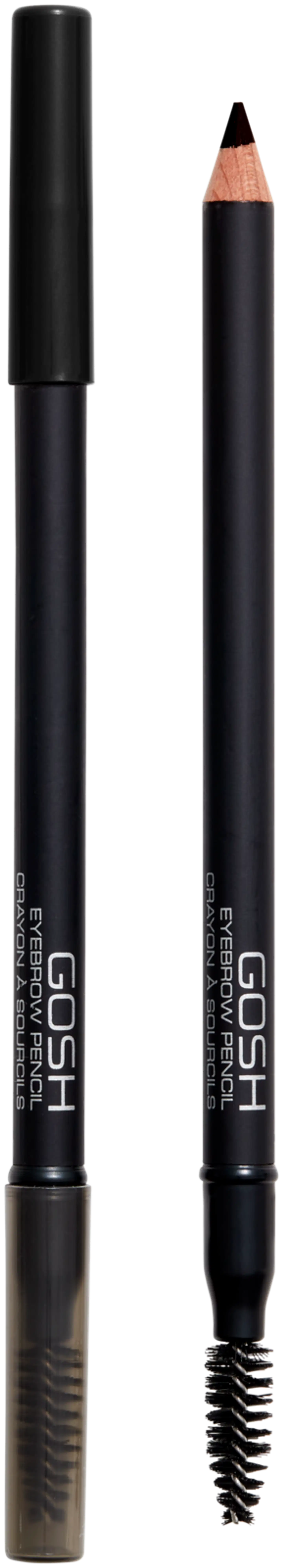 Gosh Eyebrow Pencil 05 Dark Brown -kulmakynä 1,2g - Soft Black - 1