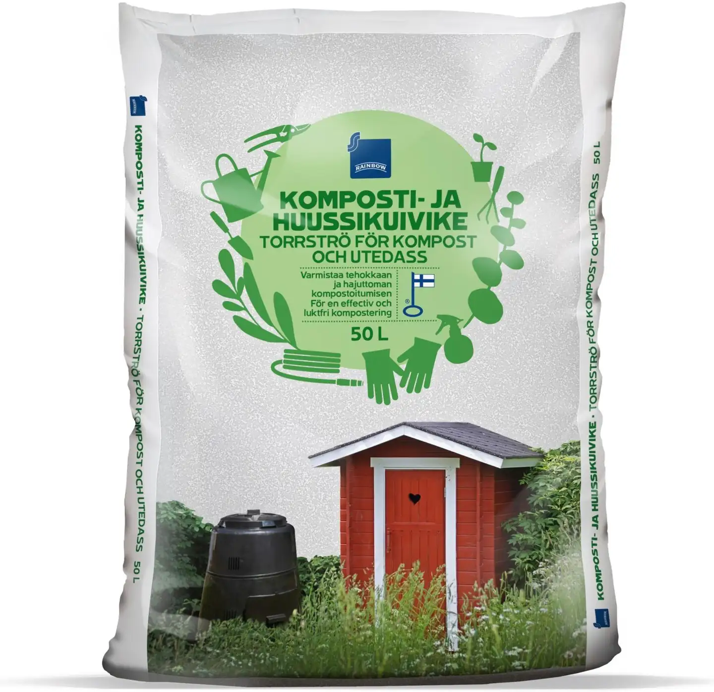 Rainbow 50l komposti- ja huussikuivike - 2