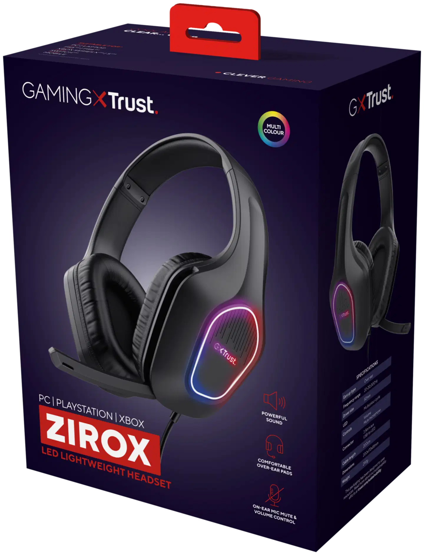 Trust GXT416 Zirox LED pelikuulokkeet - 6