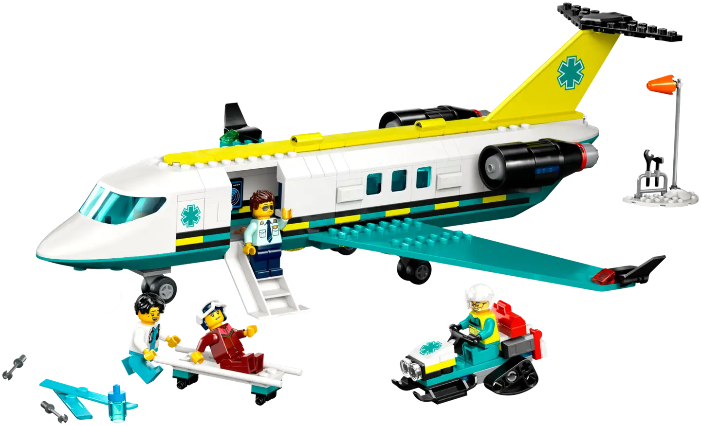 LEGO® City Big Vehicles 60465 Pelastuslaitoksen ambulanssilentokone - 4