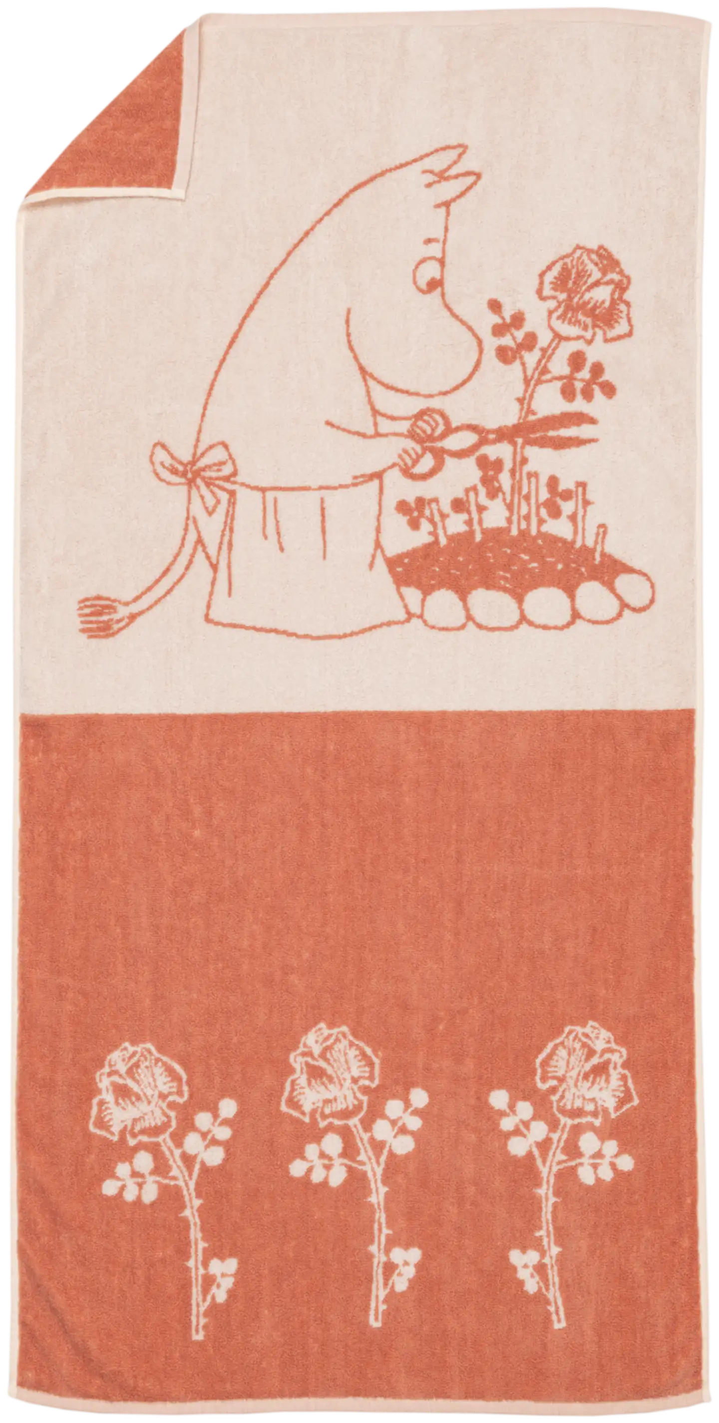 Moomin Arabia Muumi kylpypyyhe 70x140  Muumimamma beige GOTS - 1