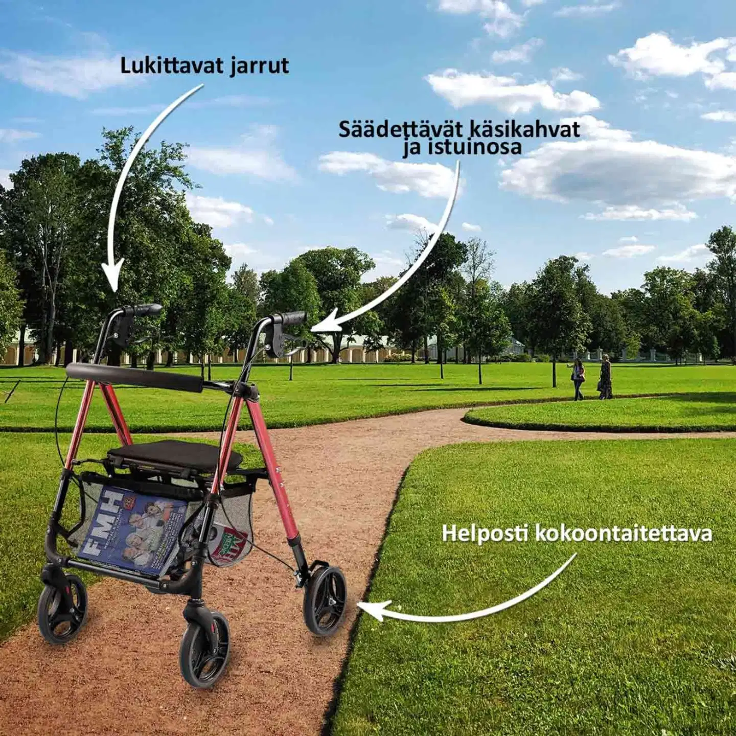 Arvo rollaattori, kevyt - 6