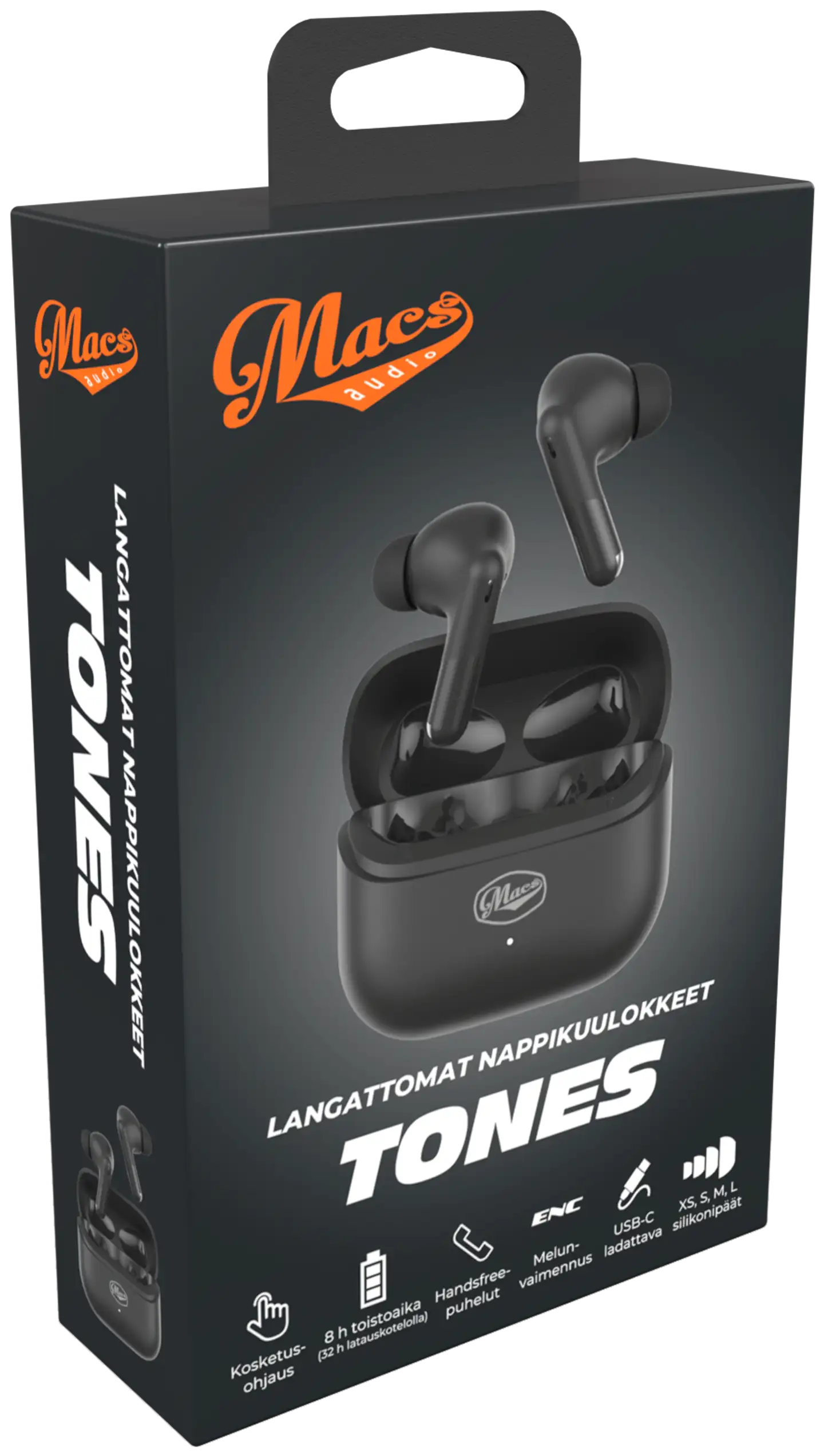 Macs langattomat nappikuulokkeet Tones musta - 2