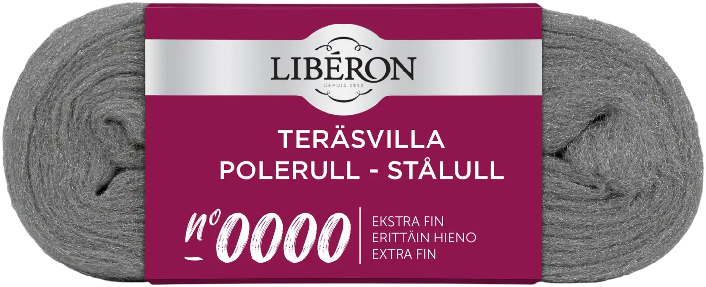 Liberon Teräsvilla No. 0000 erittäin hieno 100g