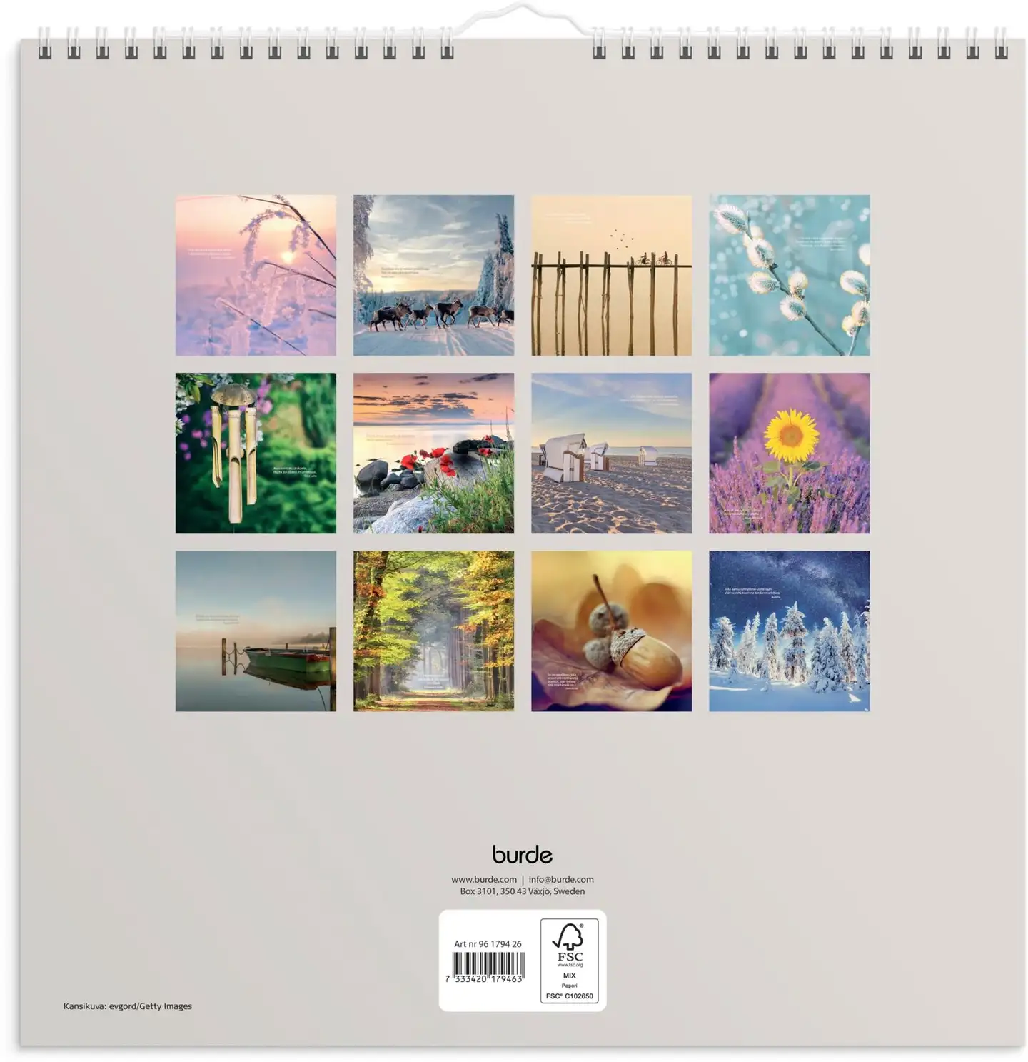 Burde Seinäkalenteri 2026 Carpe Diem - 3