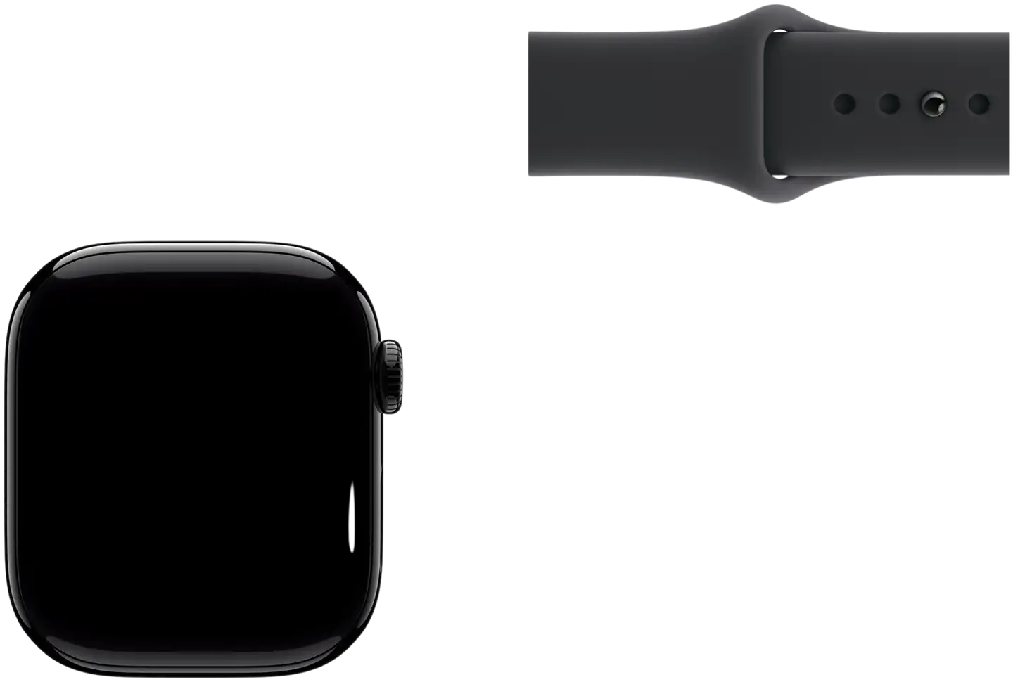 Apple Watch Series 11 GPS 42mm musta alumiinikotelo, musta sport ranneke - M/L - MEQU4QN/A - 7