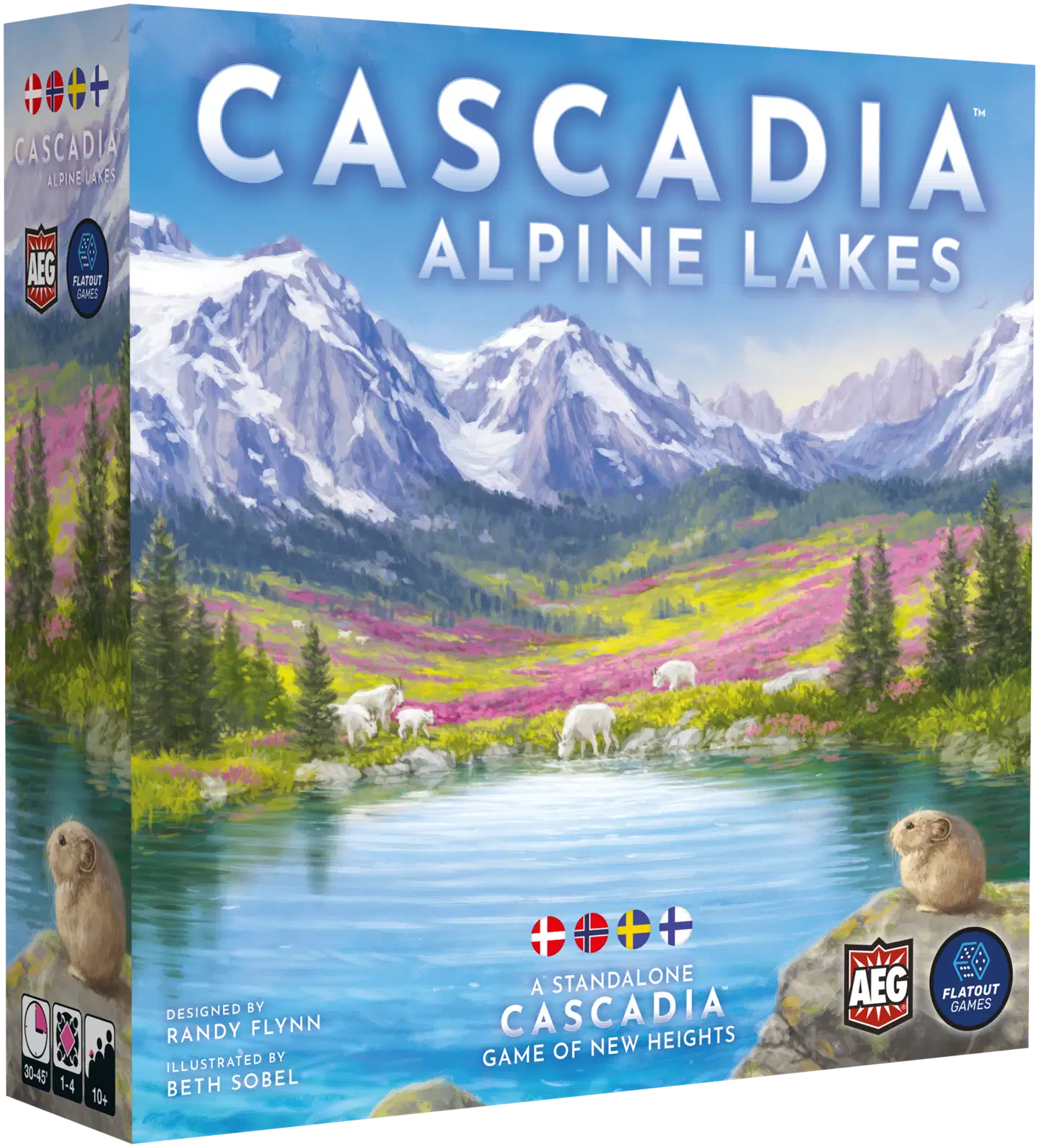 Cascadia Alpine Lakes Nordic -lautapeli - 1
