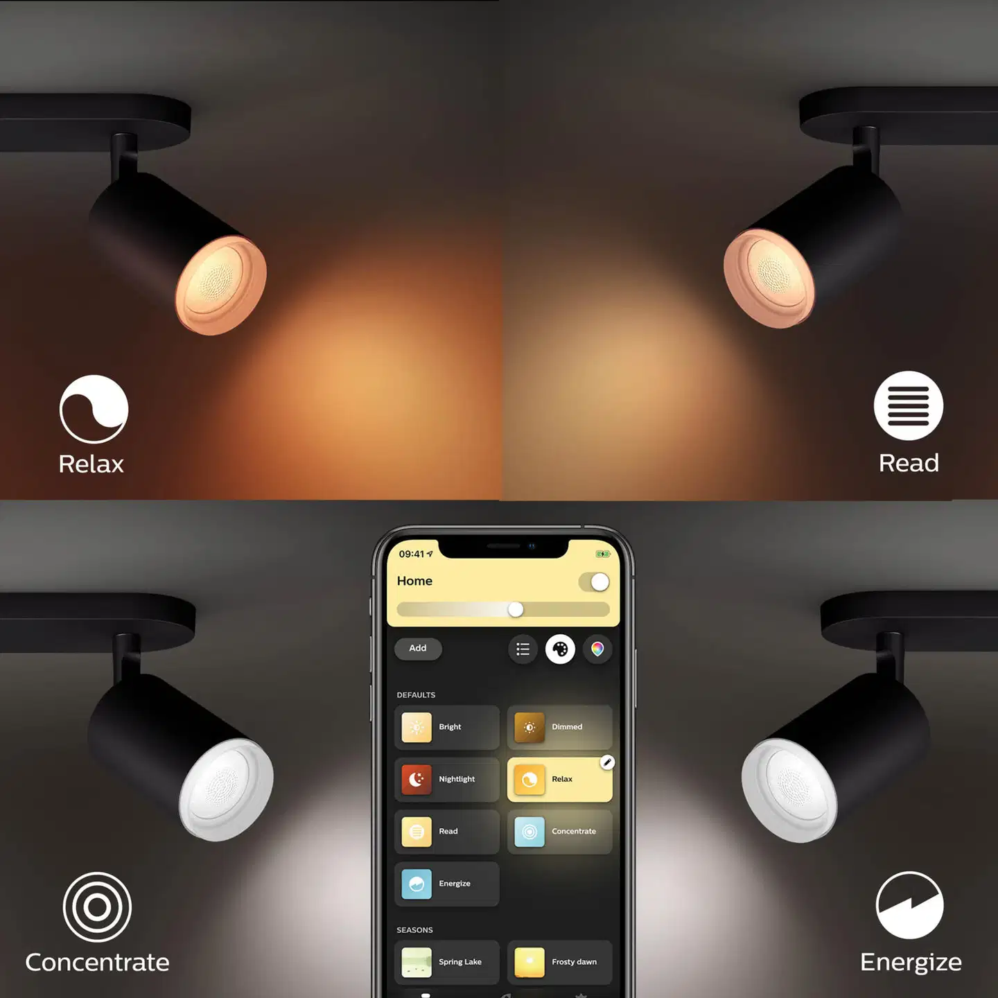 Philips Hue Fugato -kohdevalaisin 4.2W 2000-6500K 400LM musta - 7
