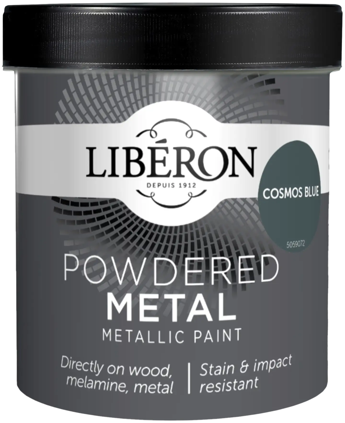 Liberon Powdered Metalliefektimaali 500ml Cosmos Blue matt - 1