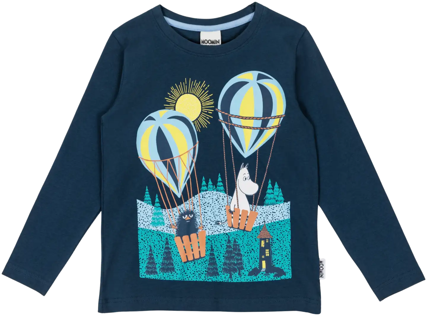 Muumi lasten paita Aamulento 591320 - tummansininen - 1