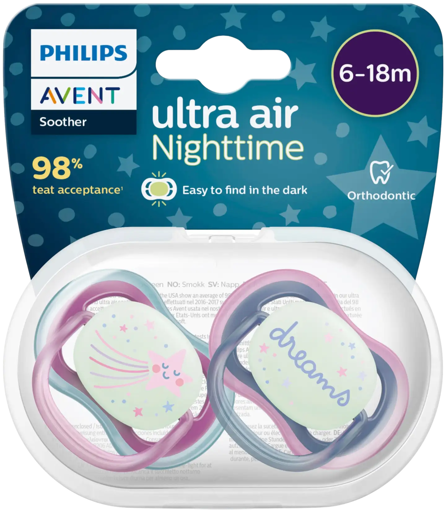 Philips Avent Ultra Air Night tutti 6-18kk, 2 kpl - 3