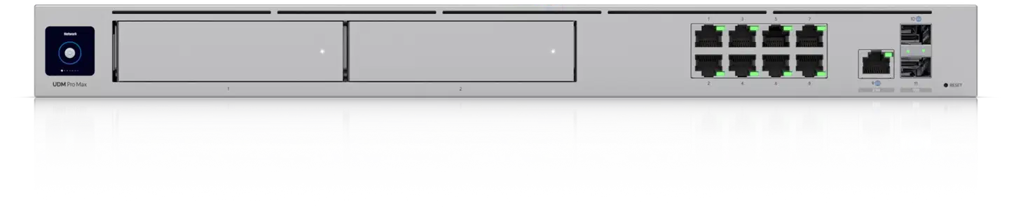 Ubiquiti ammattiluokan räkkiasenteinen yhdyskäytävä UDM-Pro-Max - 2