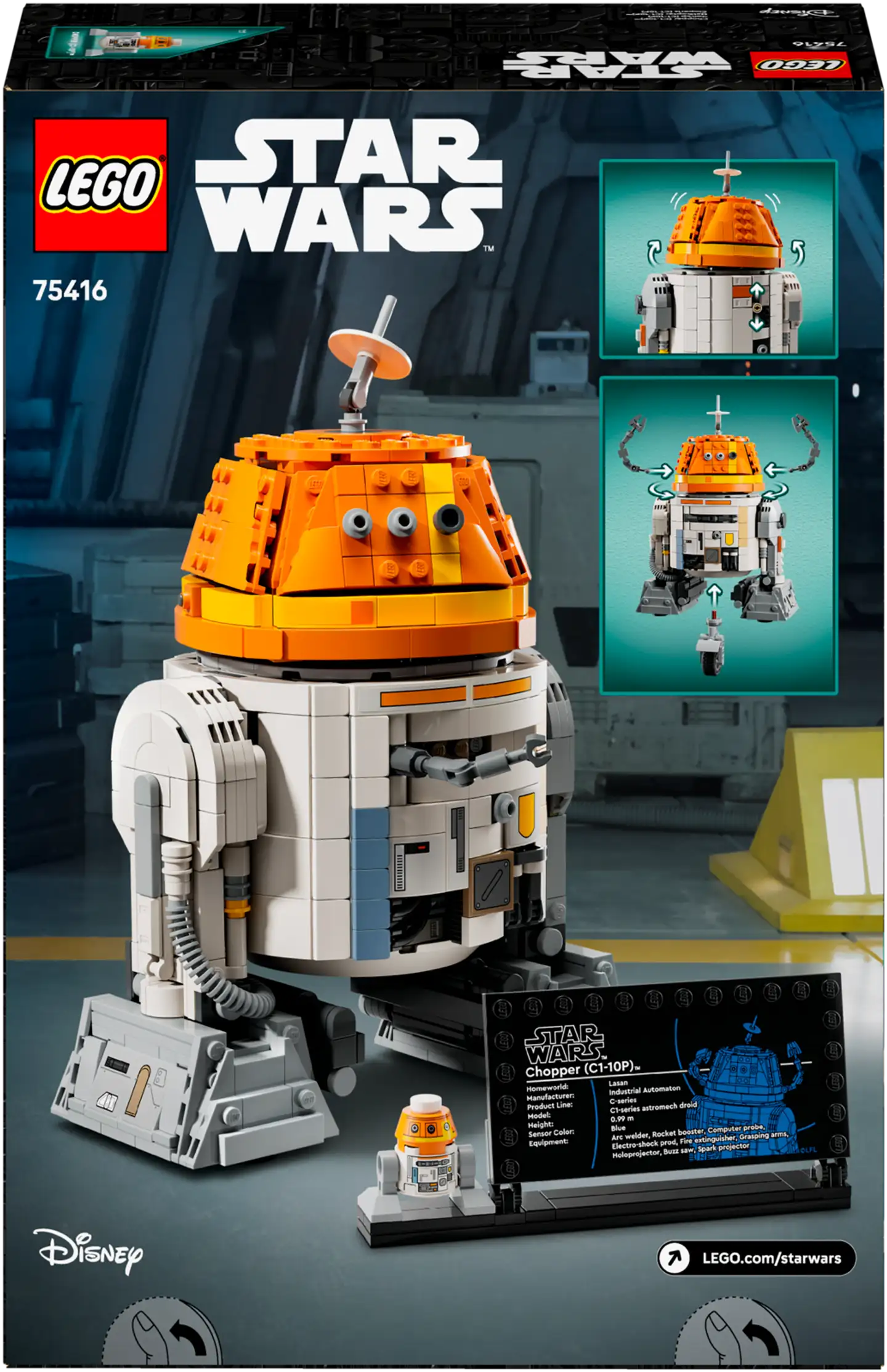 LEGO® Star Wars 75416 Ahsoka™ Astromekaanikkodroidi Chopper (C1-10P)™ - 3