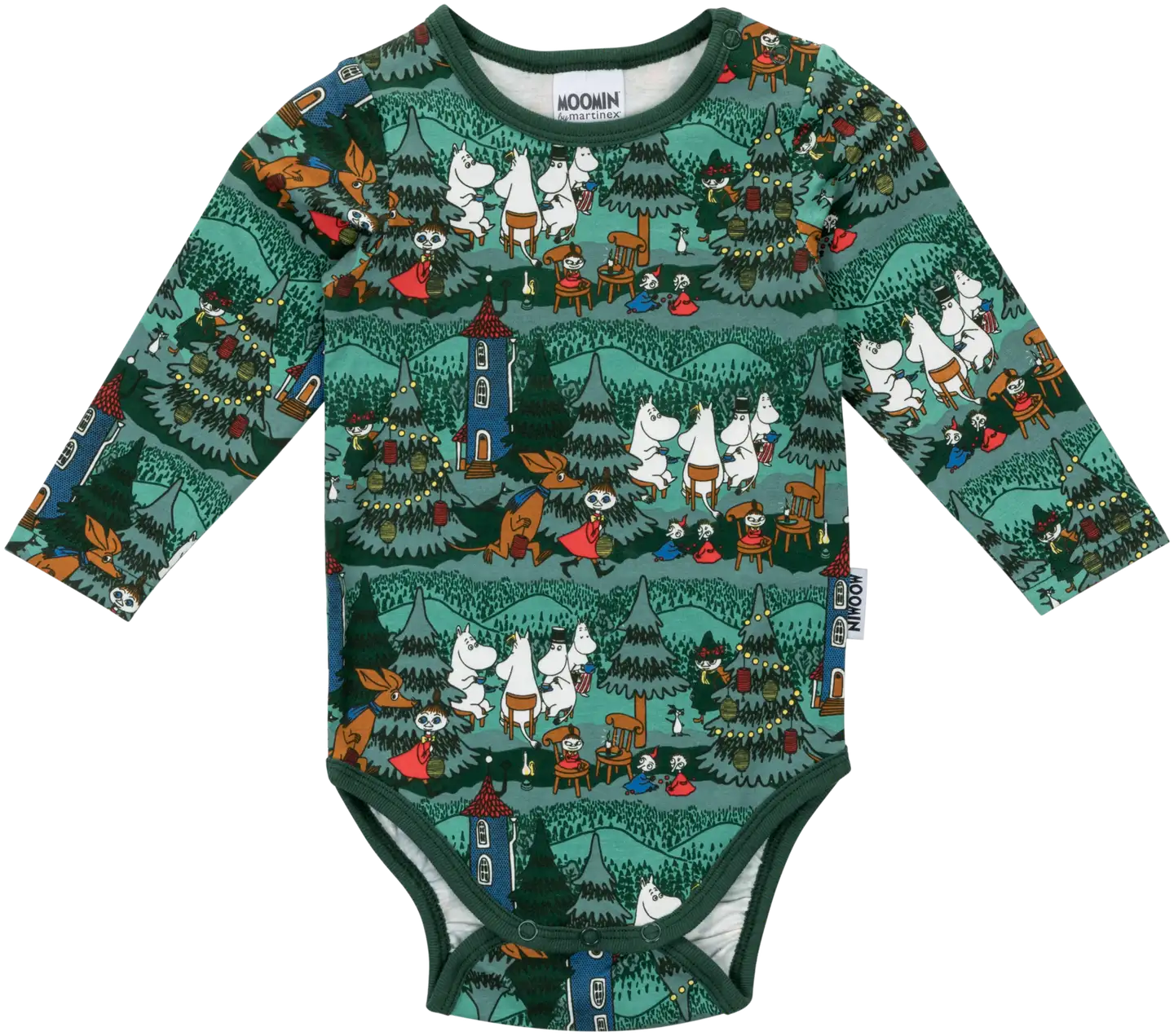 Moomin by Martinex vauvojen body Pihajuhla 590094 - VIHREÄ - 1
