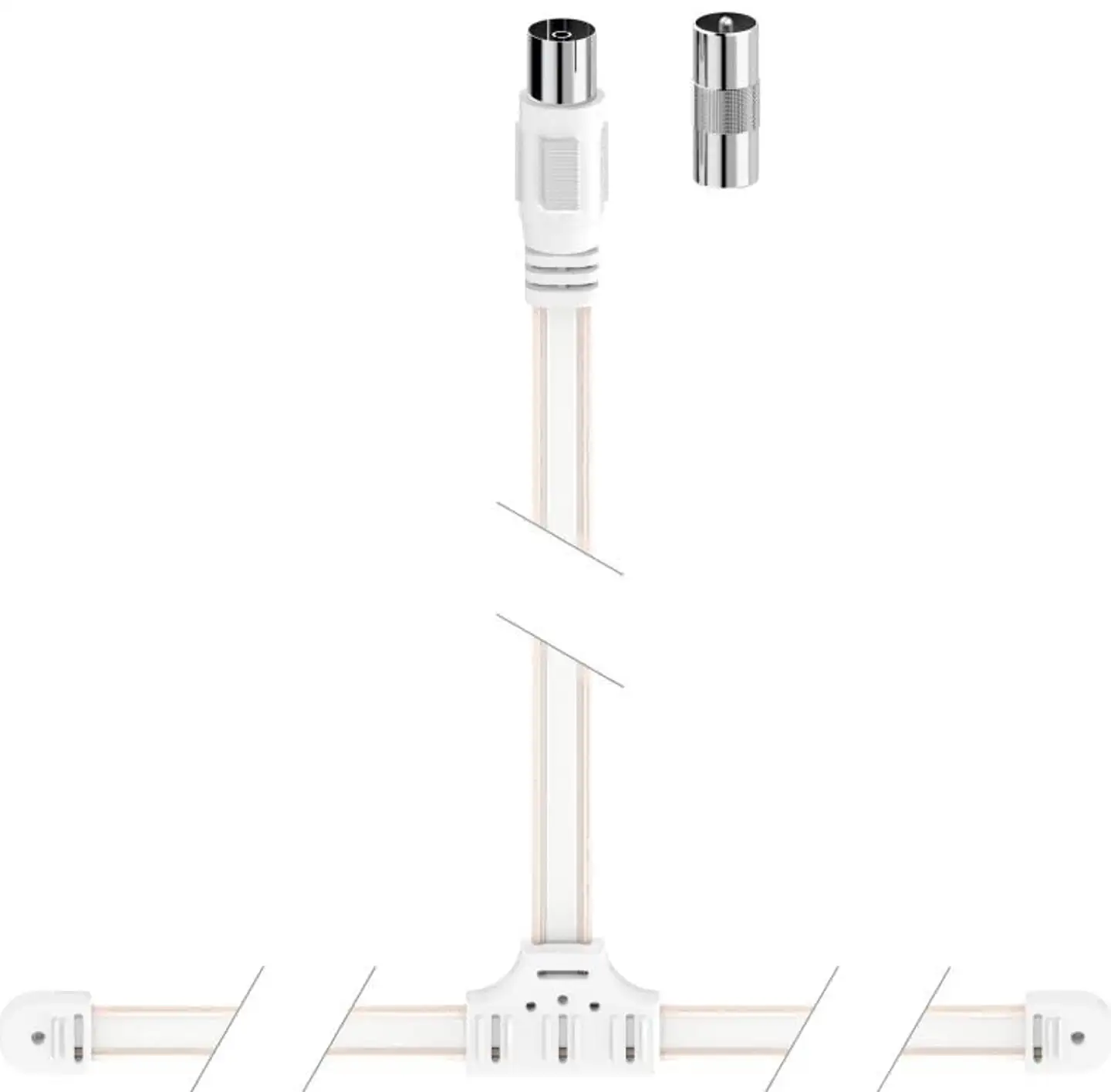 Hama Dipoliantenni, Coax naaras, Coax uros adapterilla - 2