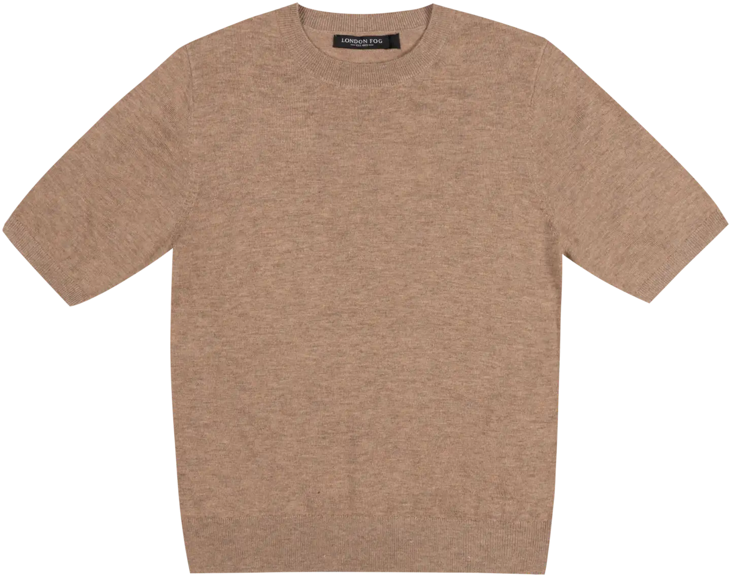 London Fog naisten merinosekoiteneule 218L342510 - dark beige, black piping - 1